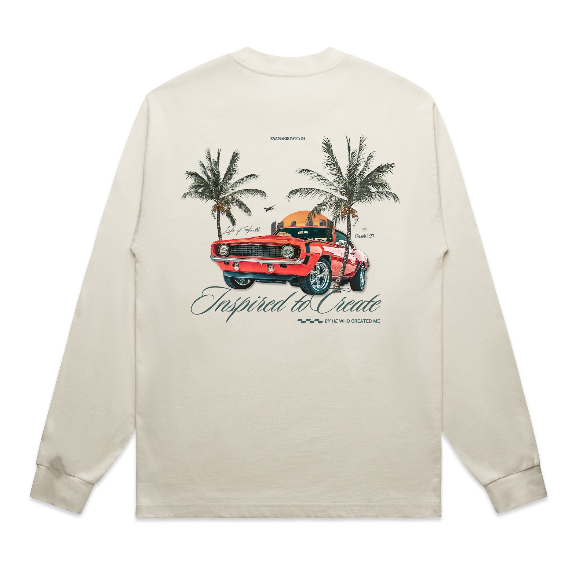 INSPIRED TO CREATE HEAVY OVERSIZE LONG SLEEVE - GREEN