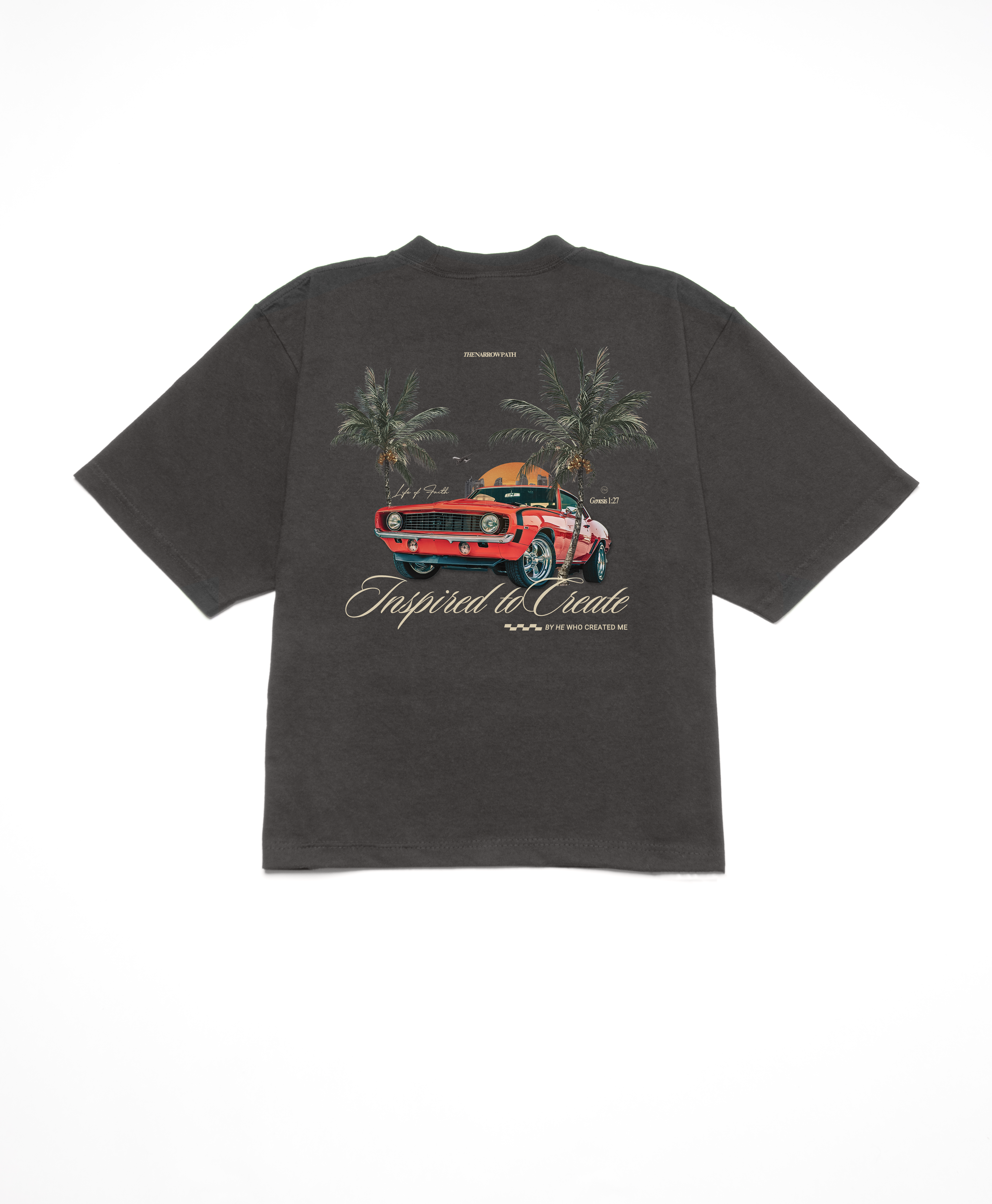 INSPIRED TO CREATE BOXY TEE - CREME