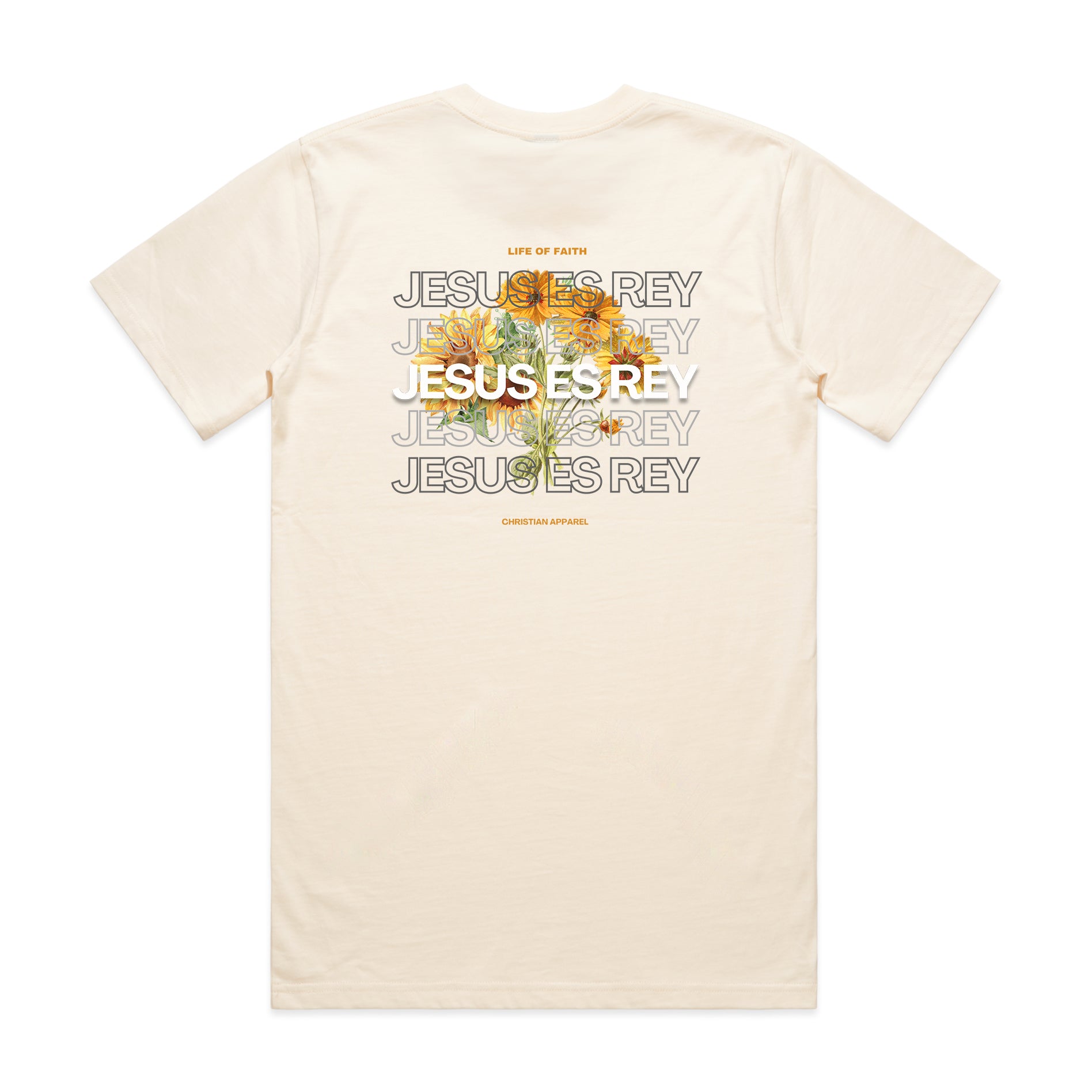 JESUS ES REY CLASSIC UNISEX TEE - YELLOW