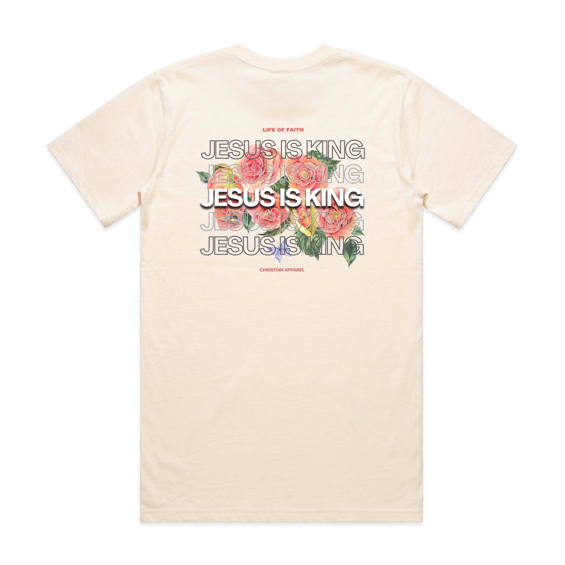 JESUS IS KING CLASSIC UNISEX TEE - PINK