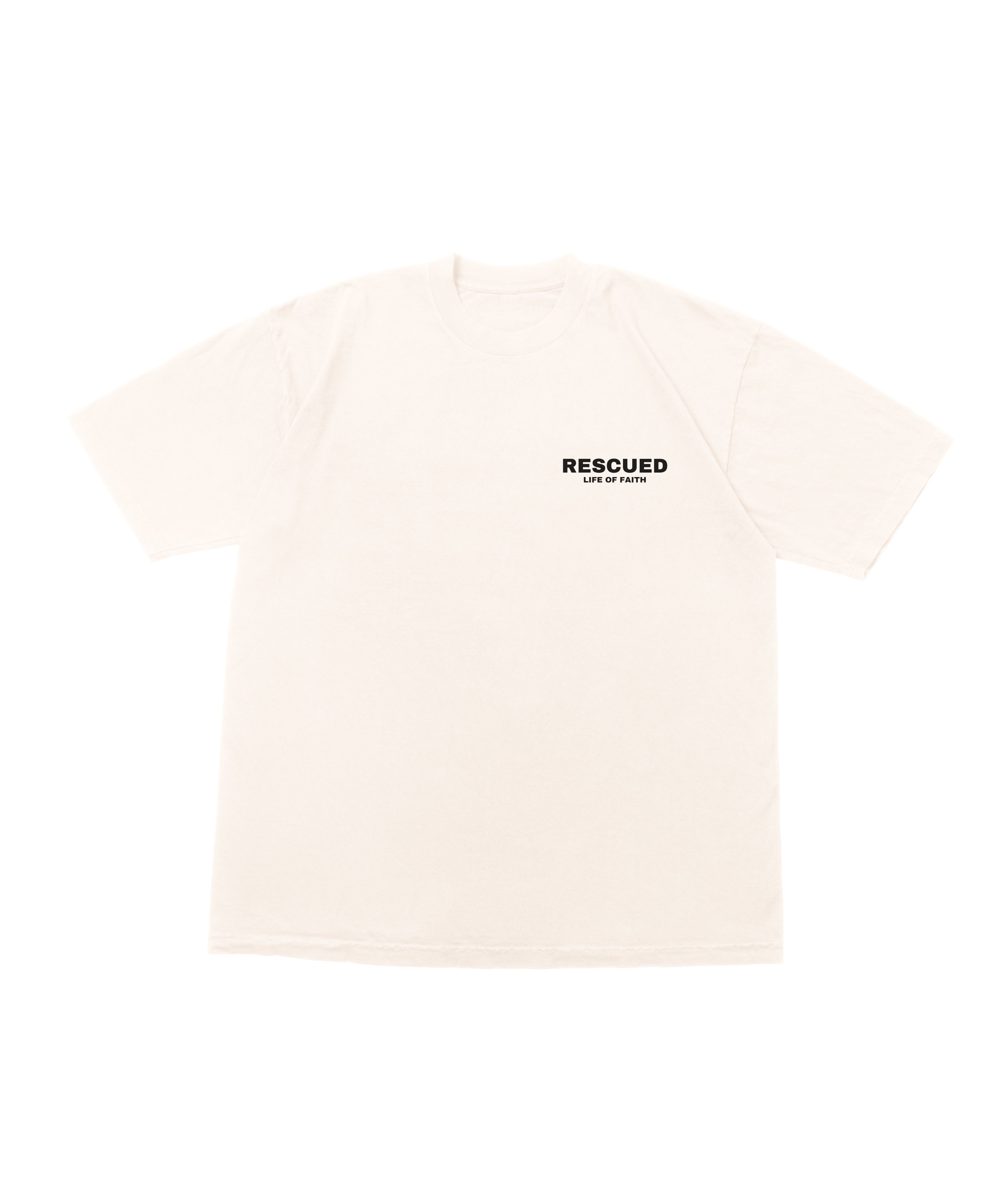 RESCUED OVERSIZE TEE - BLACK