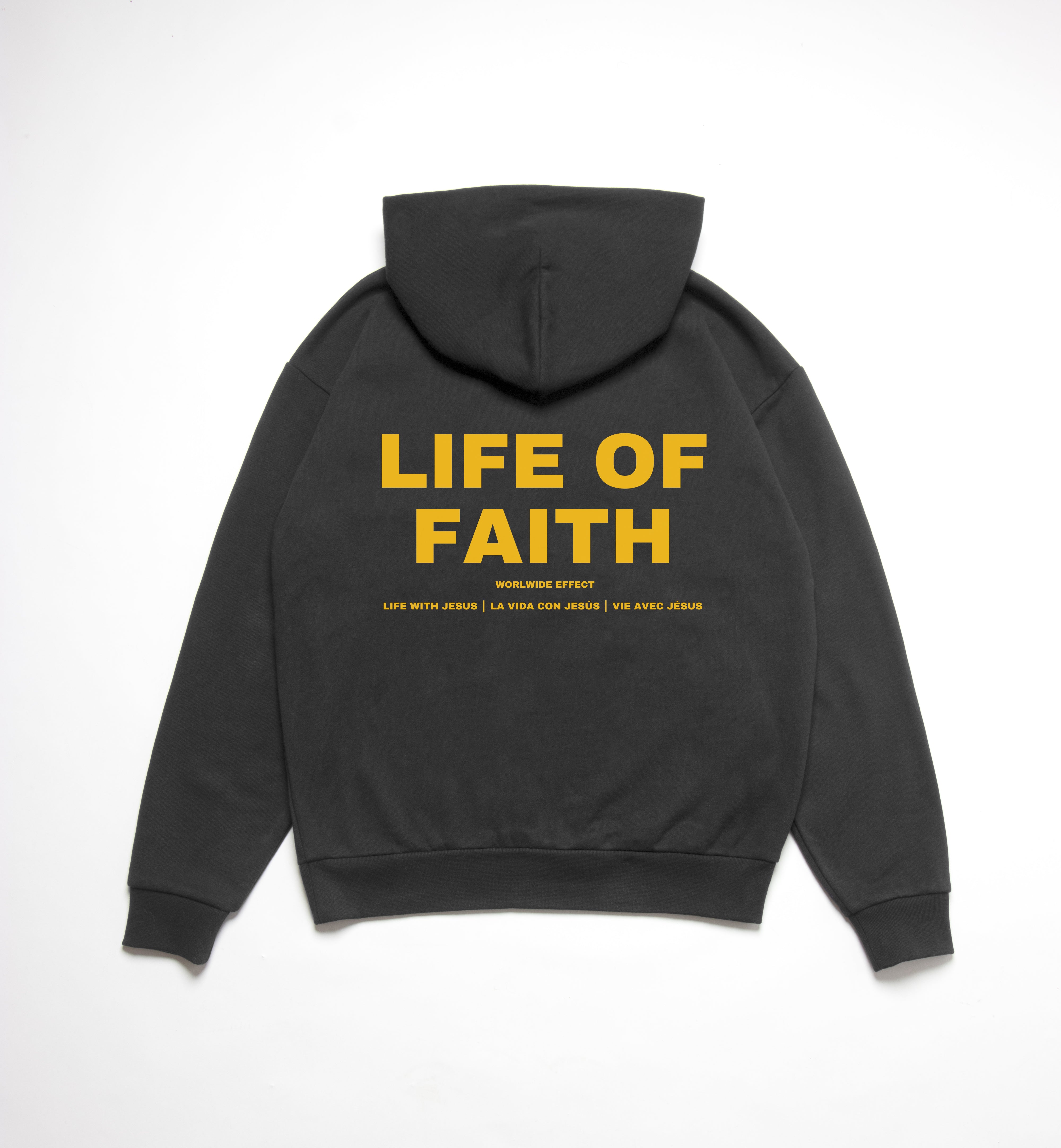 WORLDWIDE EFFECT OVERSIZE HOODIE (420GSM) - YELLOW