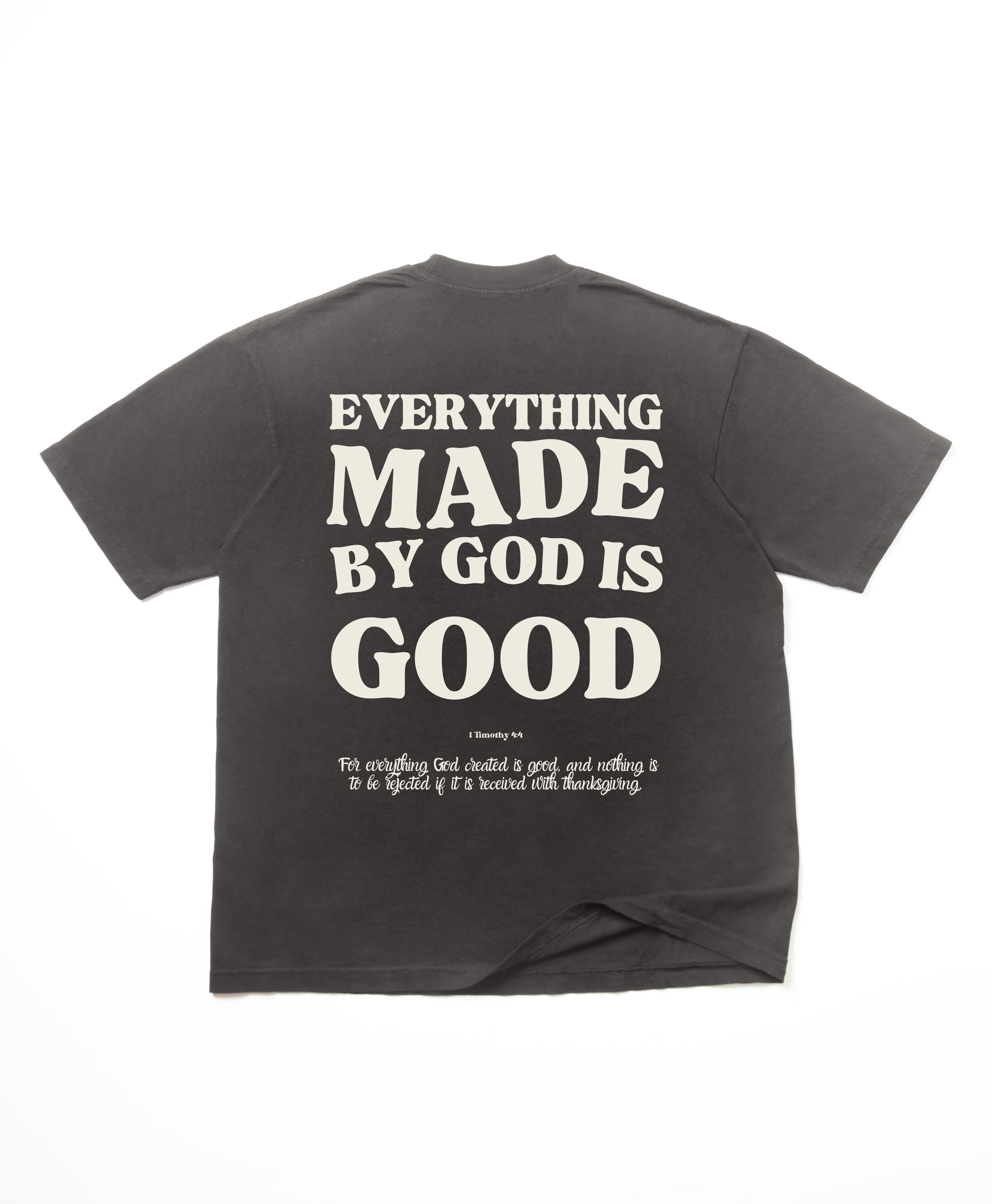 MADE BY GOD OVERSIZE TEE - OFF WHITE