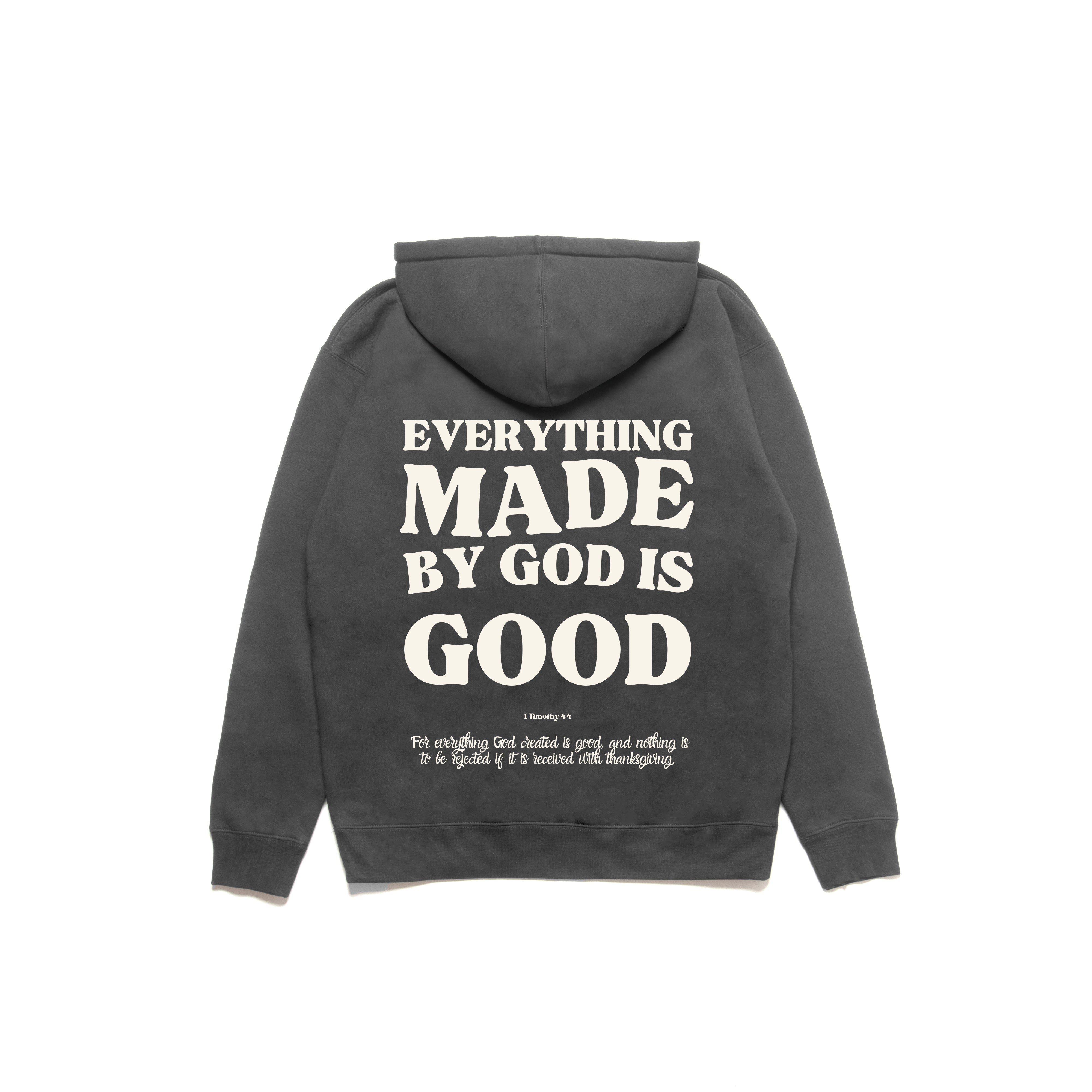 MADE BY GOD HEAVYWEIGHT UNISEX HOODIE - CREAM