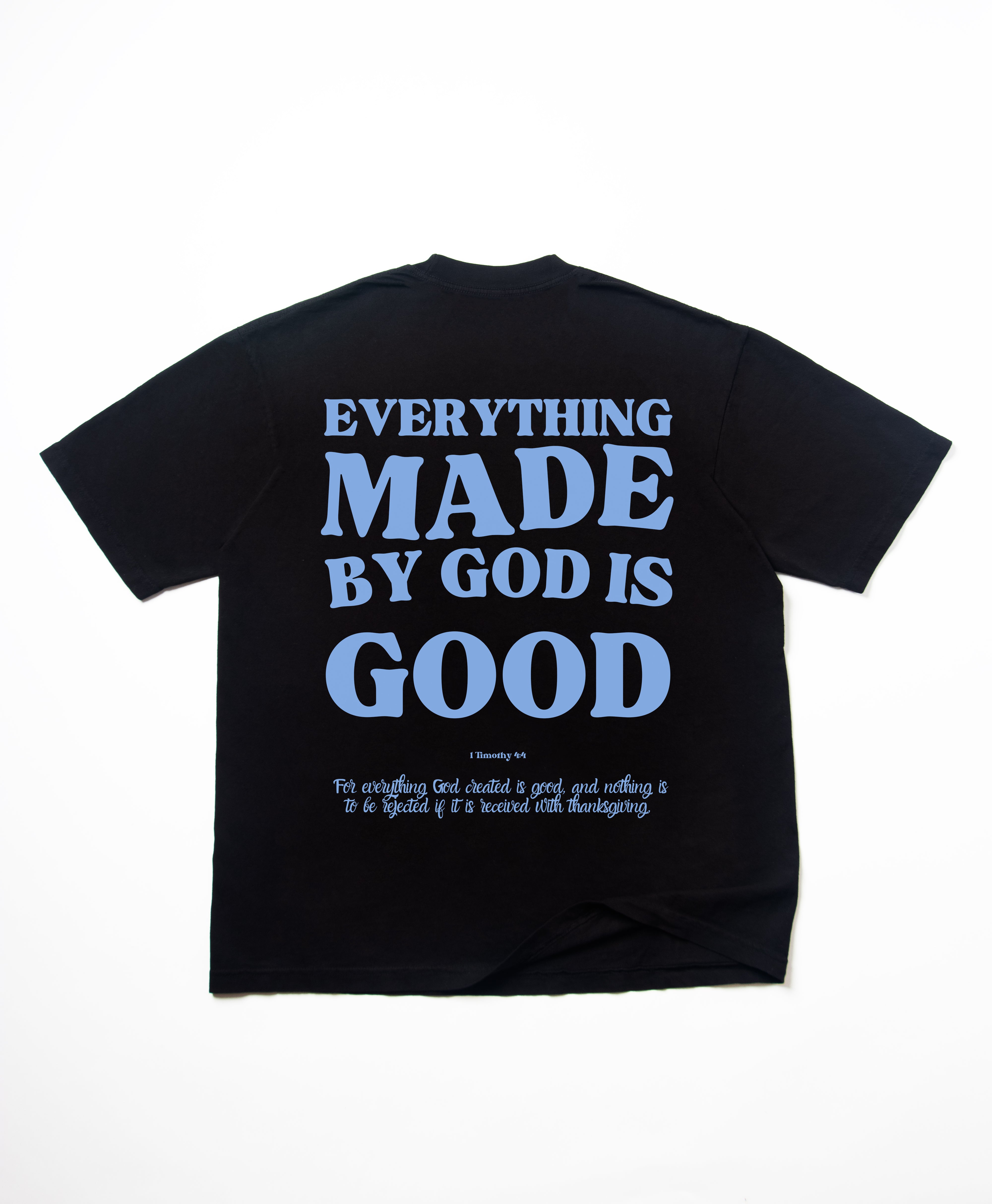 MADE BY GOD OVERSIZE TEE (UNIVERSITY BLUE)