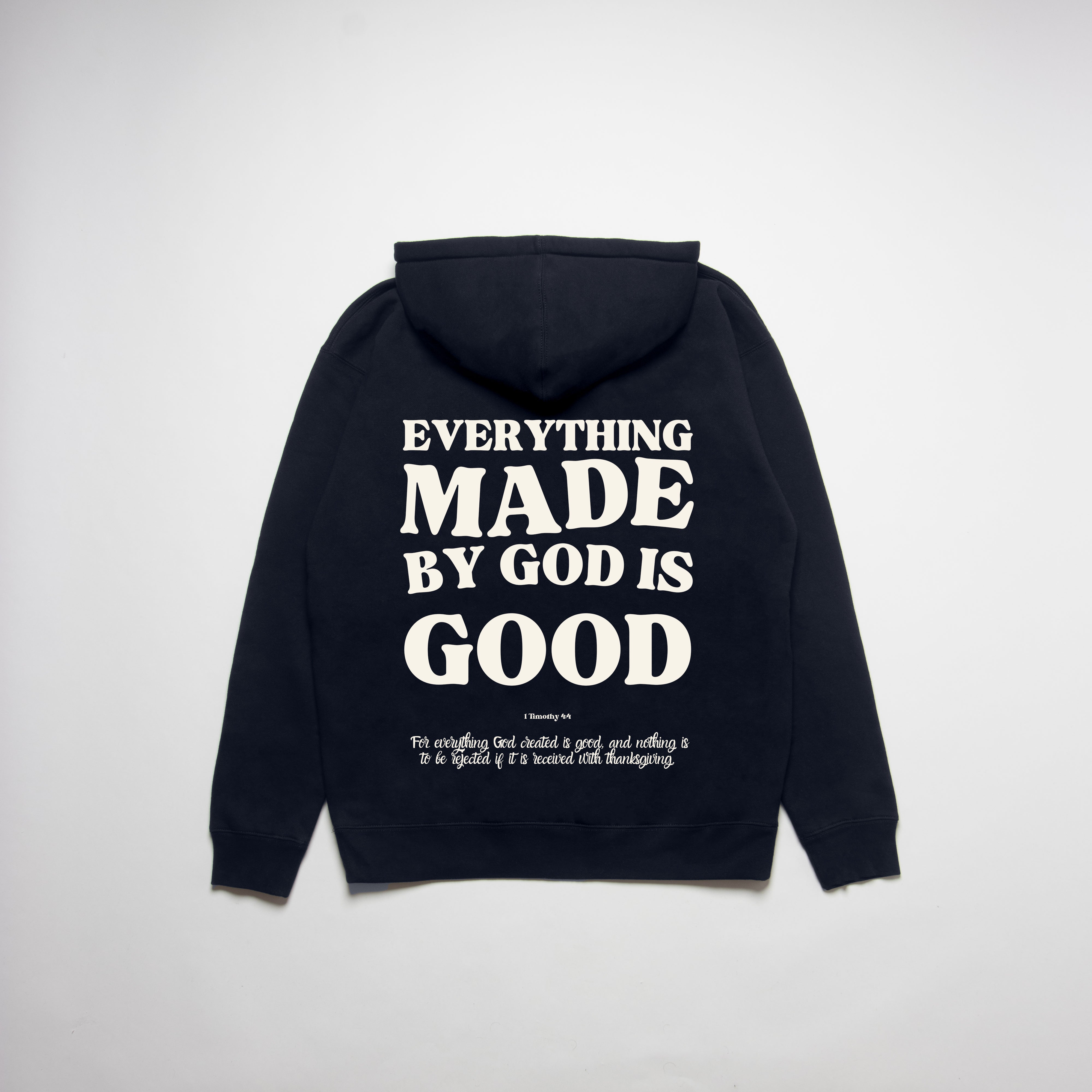 MADE BY GOD HEAVYWEIGHT UNISEX HOODIE - CREAM