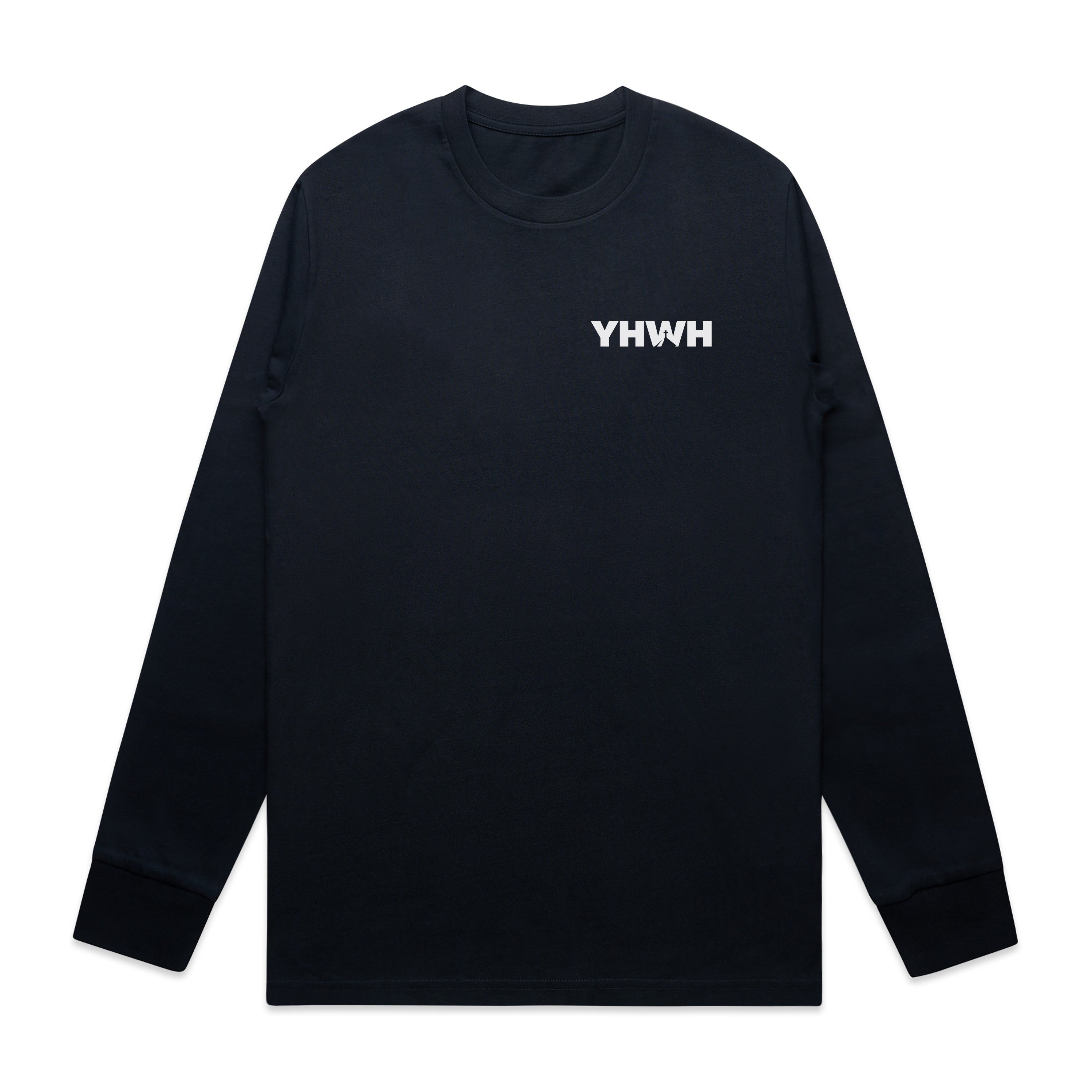 YHWH CROSS CLASSIC LONG SLEEVE - WHITE