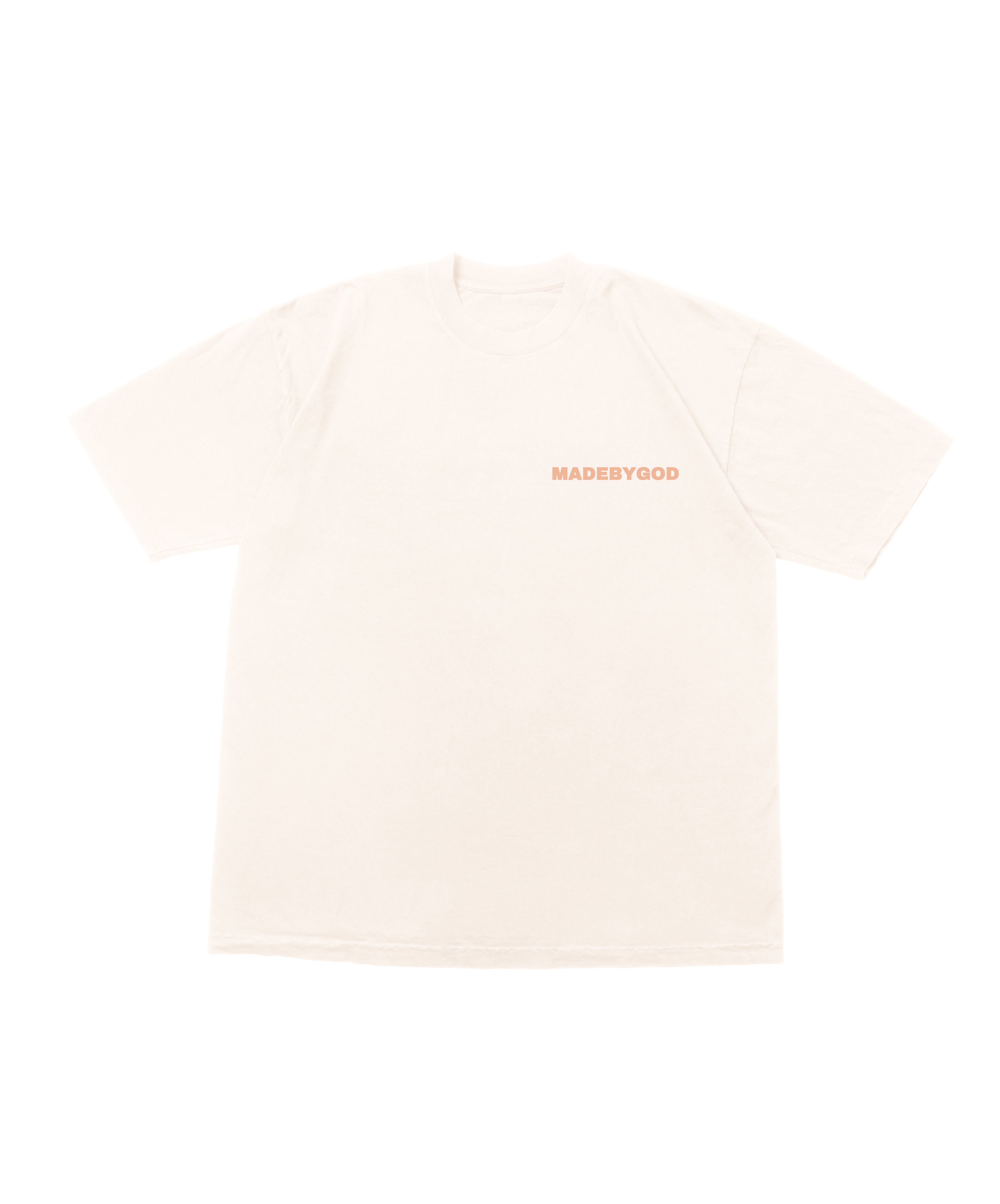 MADE BY GOD OVERSIZE TEE - PEACH