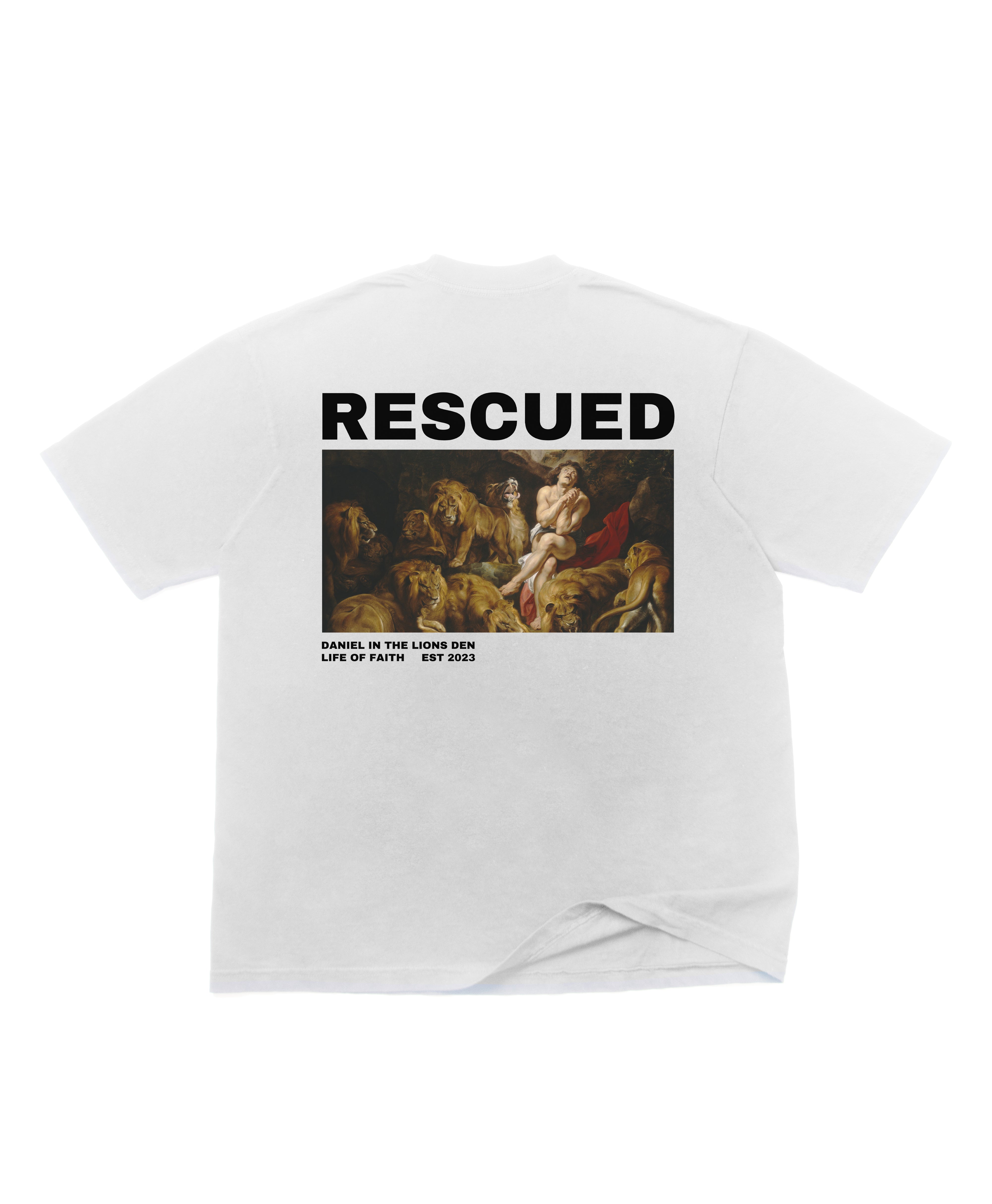 RESCUED OVERSIZE TEE - BLACK