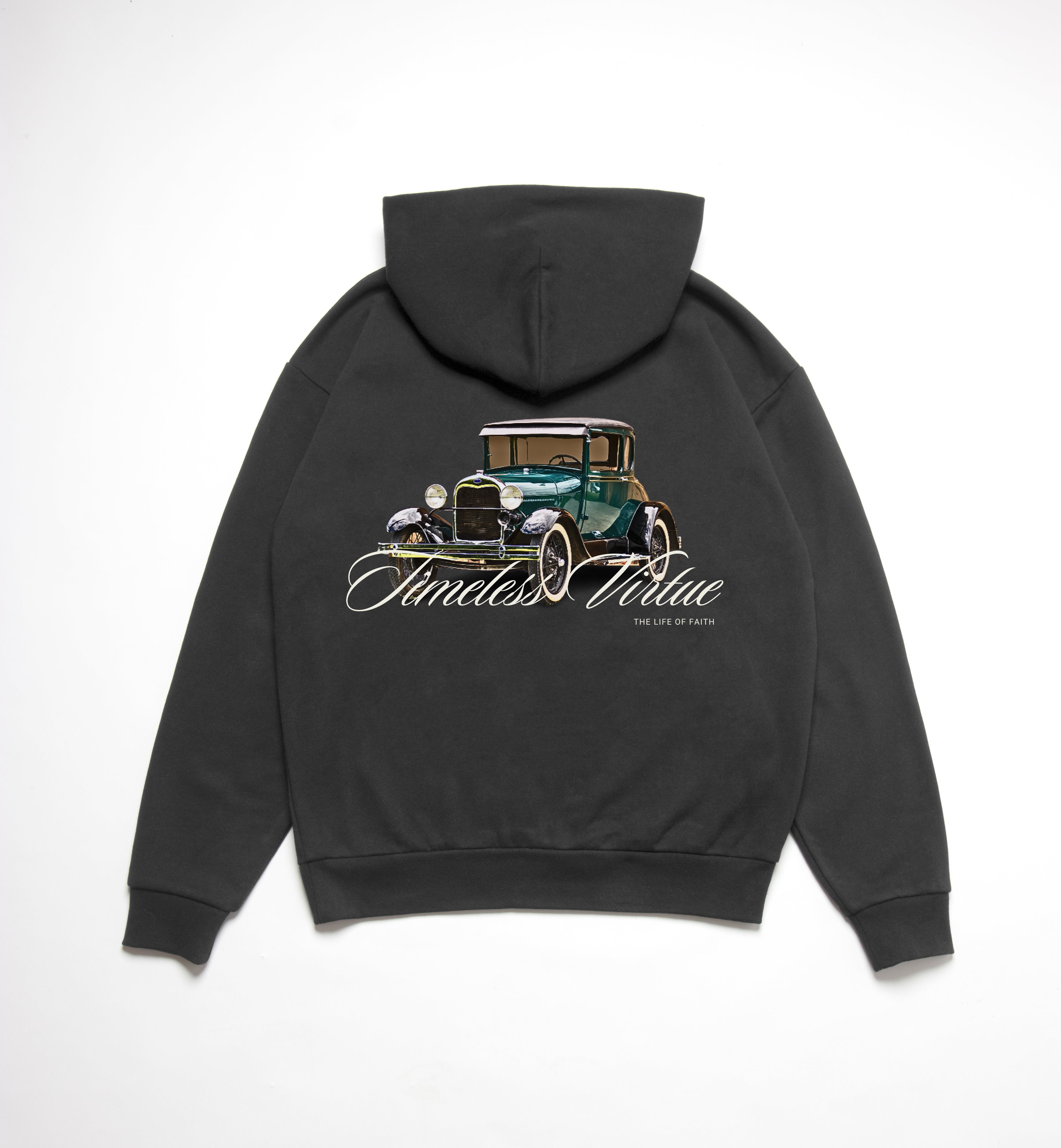 TIMELESS VIRTUE OVERSIZE HOODIE (420GSM) - GREEN