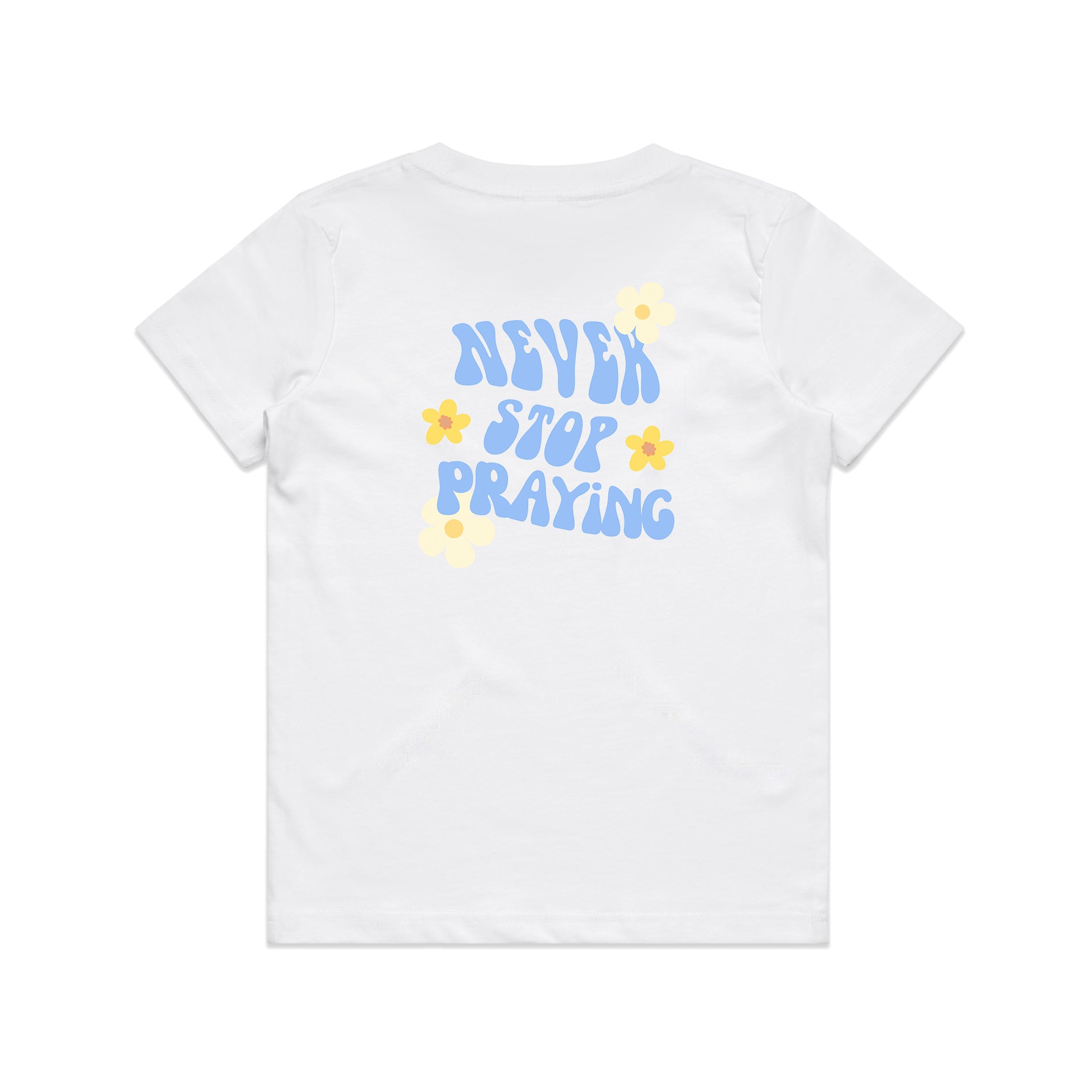 NEVER STOP PRAYING KIDS TEE