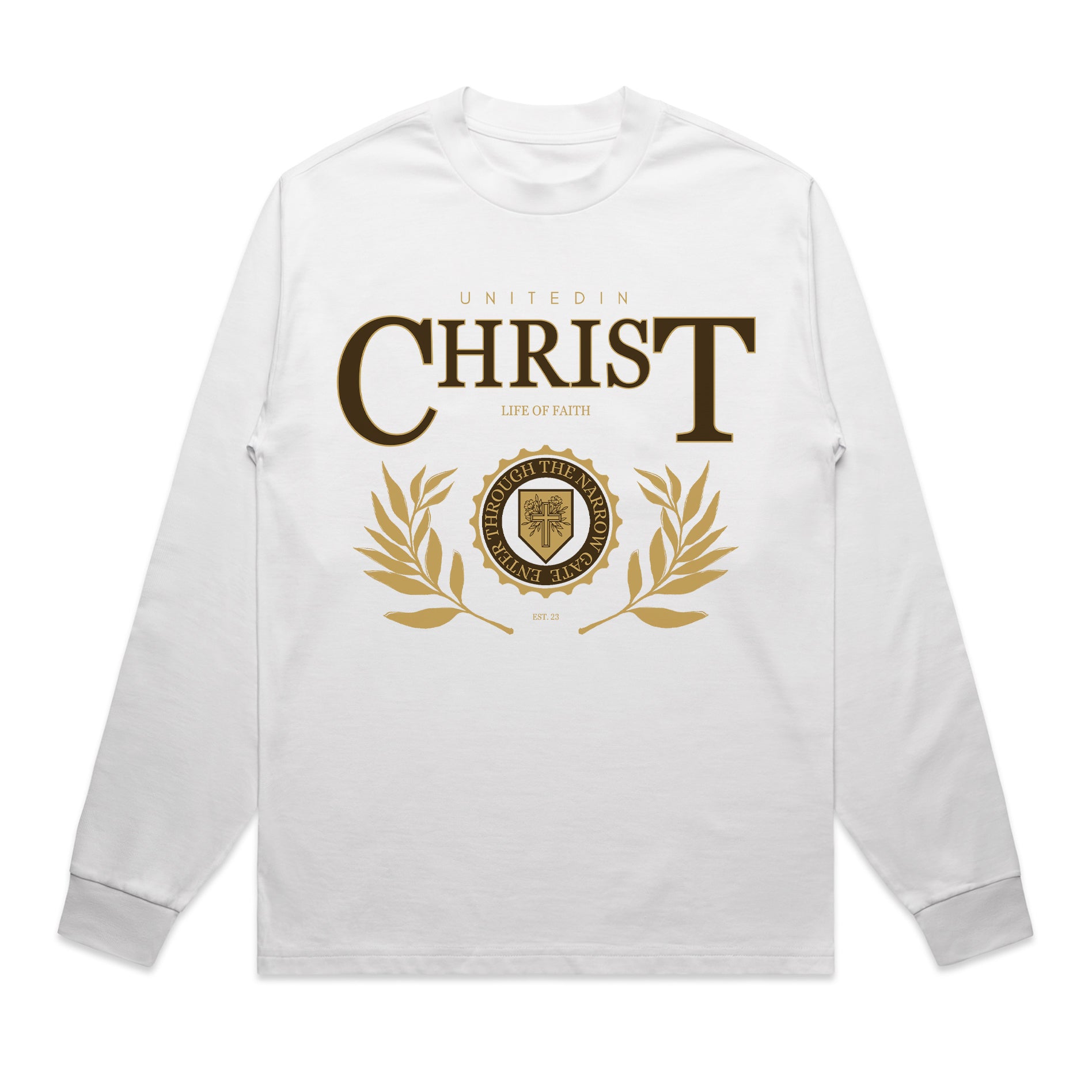 UNITED IN CHRIST HEAVY OVERSIZE LONG SLEEVE - BROWN