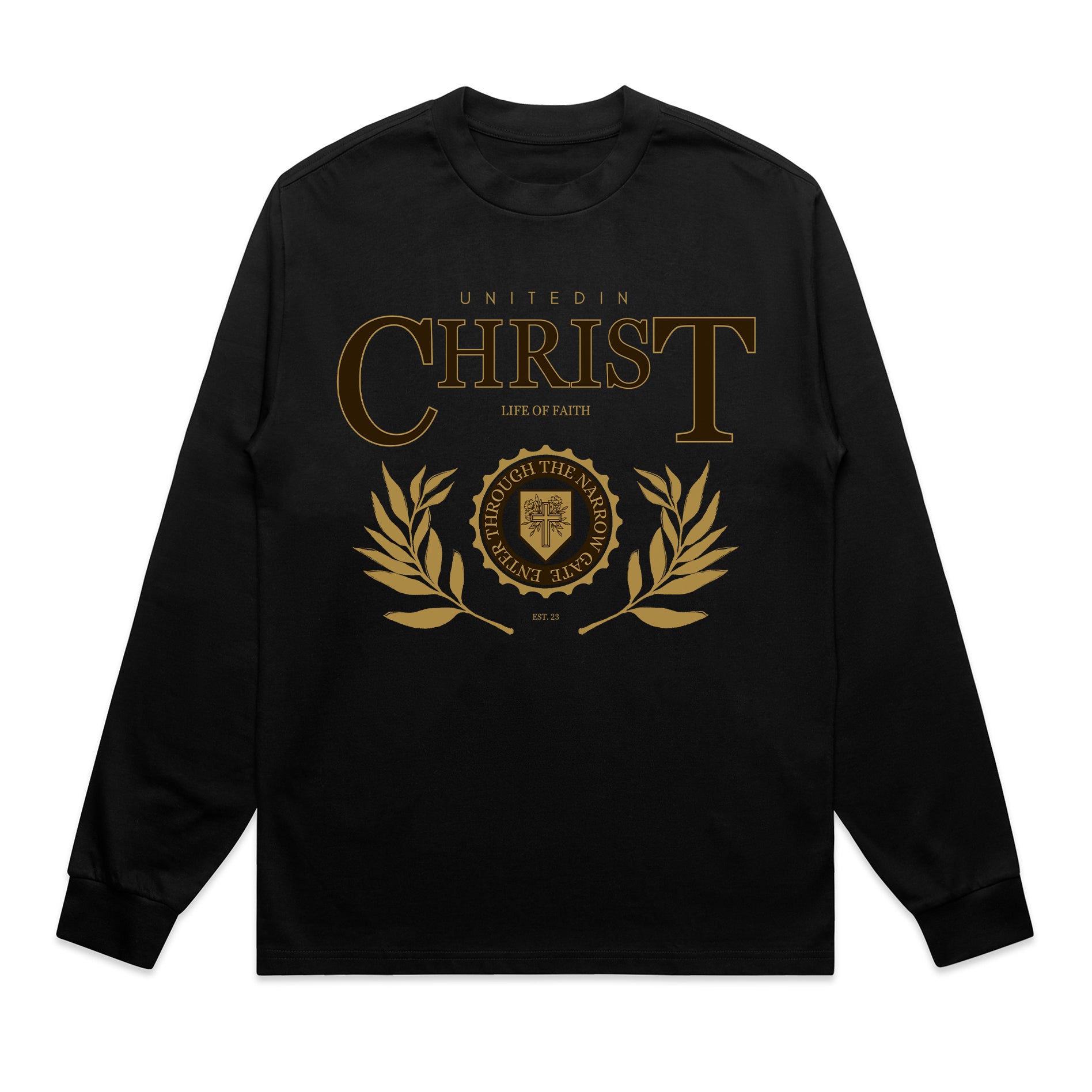 UNITED IN CHRIST HEAVY OVERSIZE LONG SLEEVE - BROWN