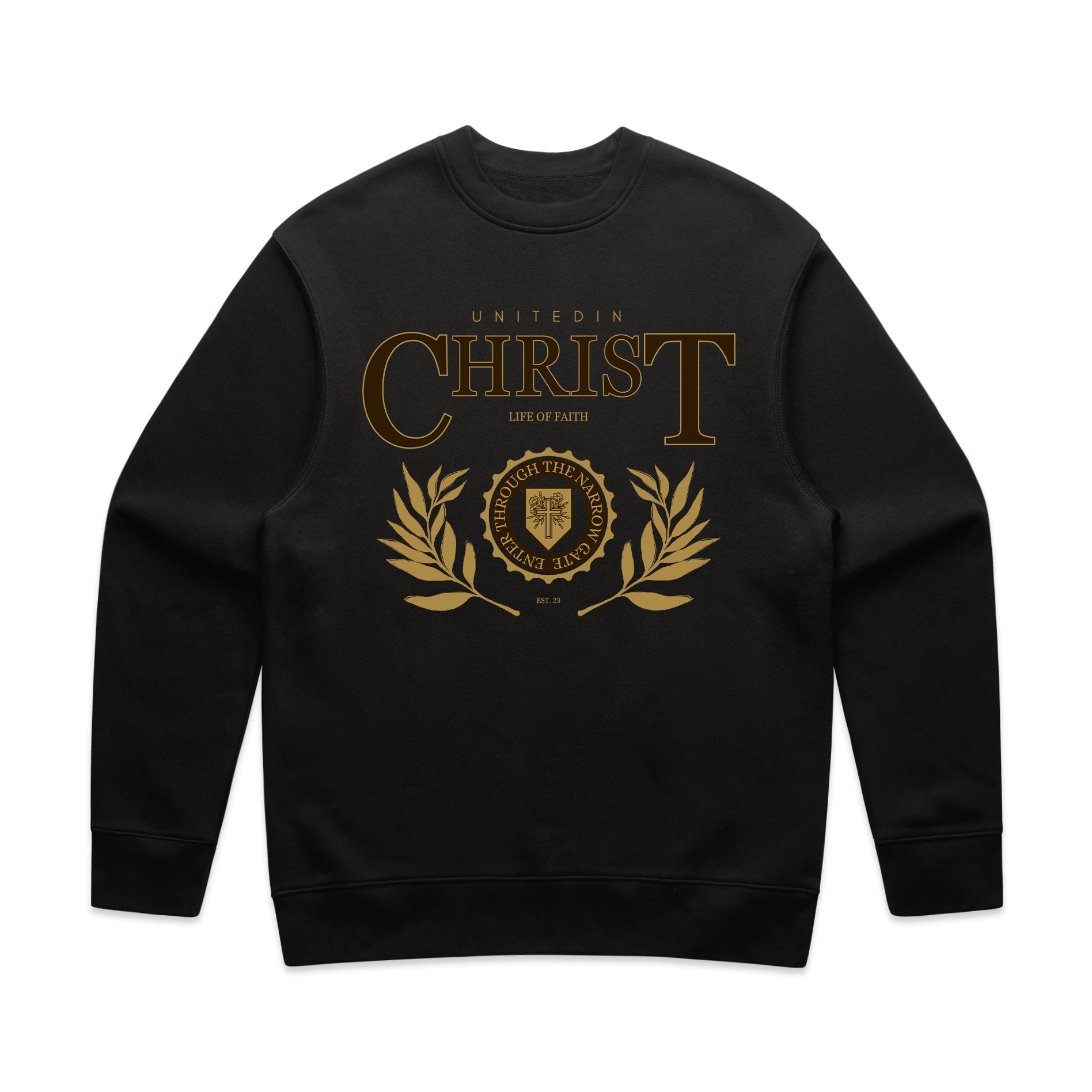 UNITED IN CHRIST RELAXED CREWNECK - BROWN