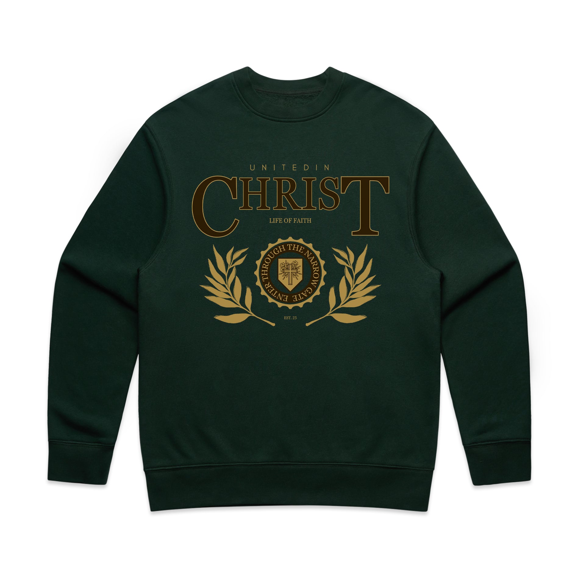 UNITED IN CHRIST RELAXED CREWNECK - BROWN