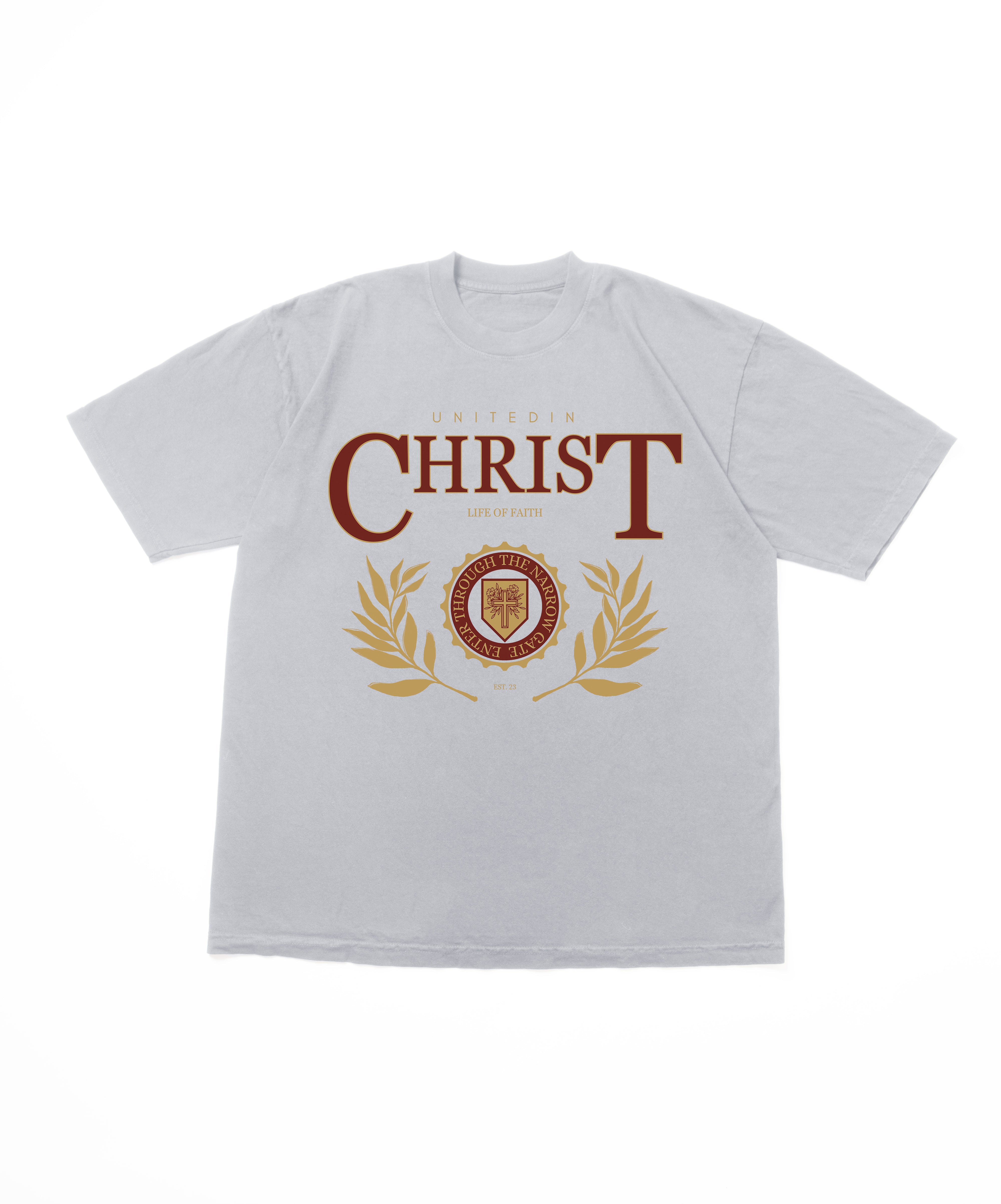 UNITED IN CHRIST OVERSIZE TEE - RED