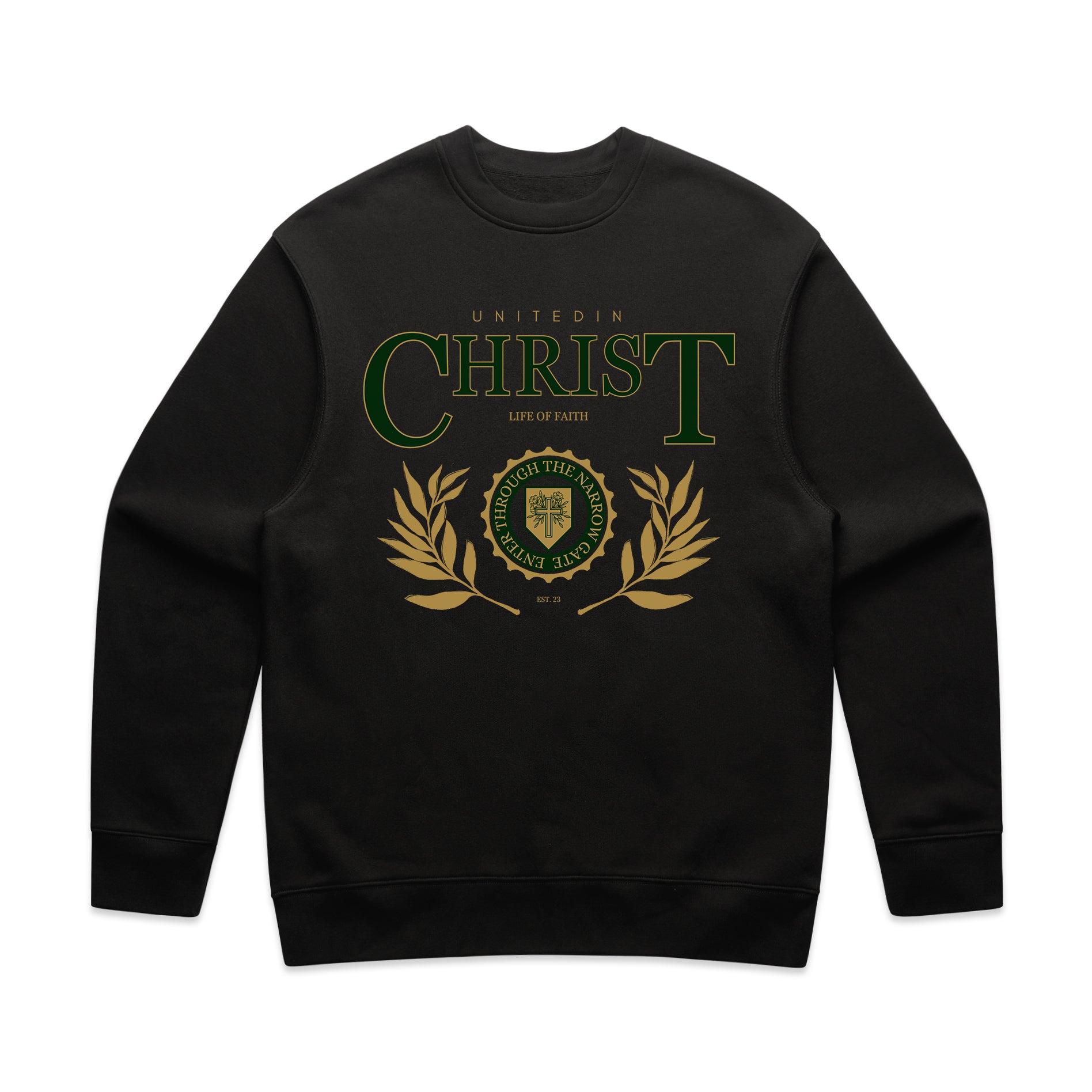 UNITED IN CHRIST RELAXED CREWNECK - HUNTER