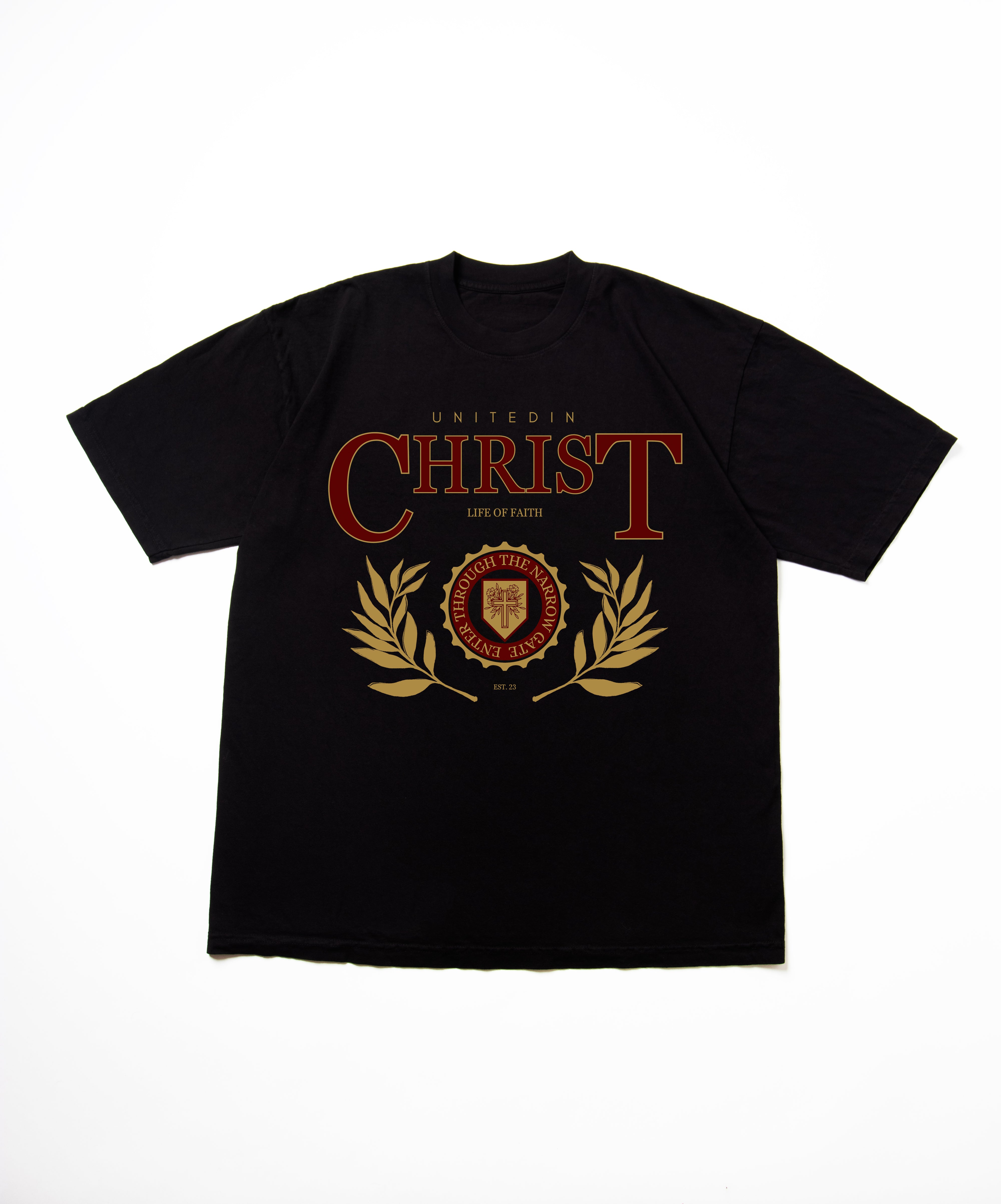 UNITED IN CHRIST OVERSIZE TEE - RED