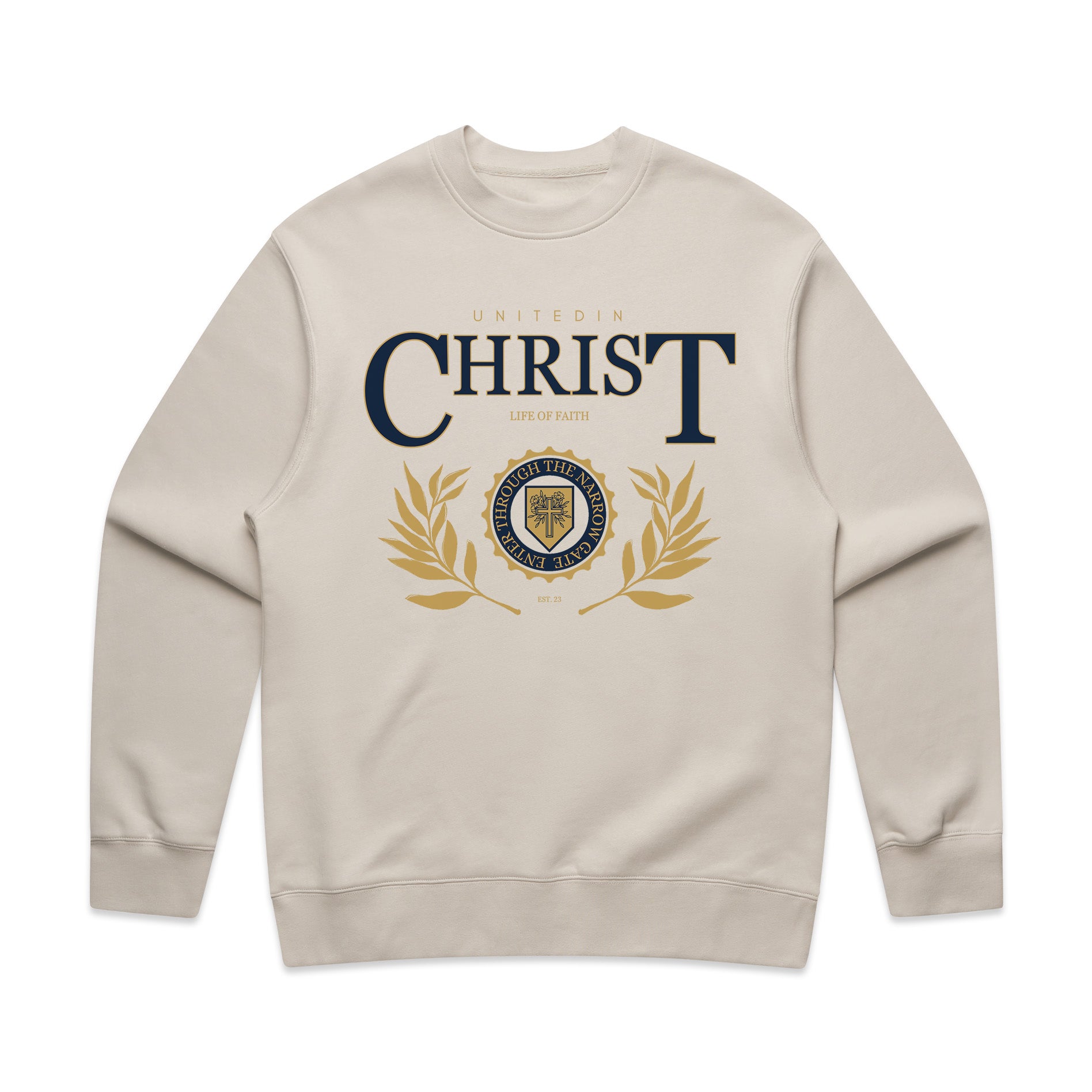 UNITED IN CHRIST RELAXED CREWNECK - NAVY