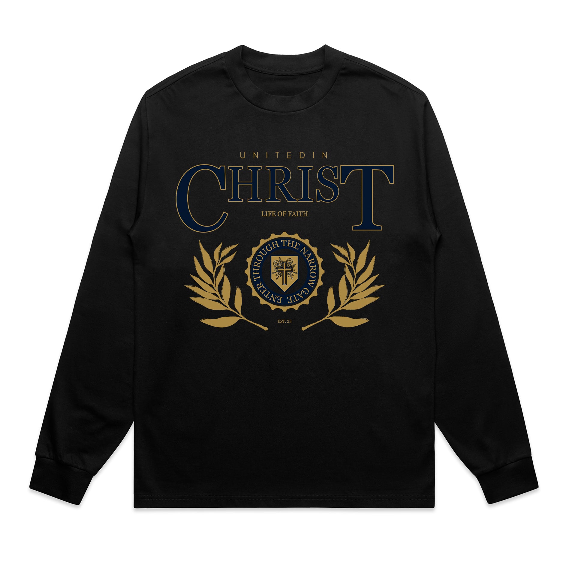 UNITED IN CHRIST HEAVY OVERSIZE LONG SLEEVE - NAVY