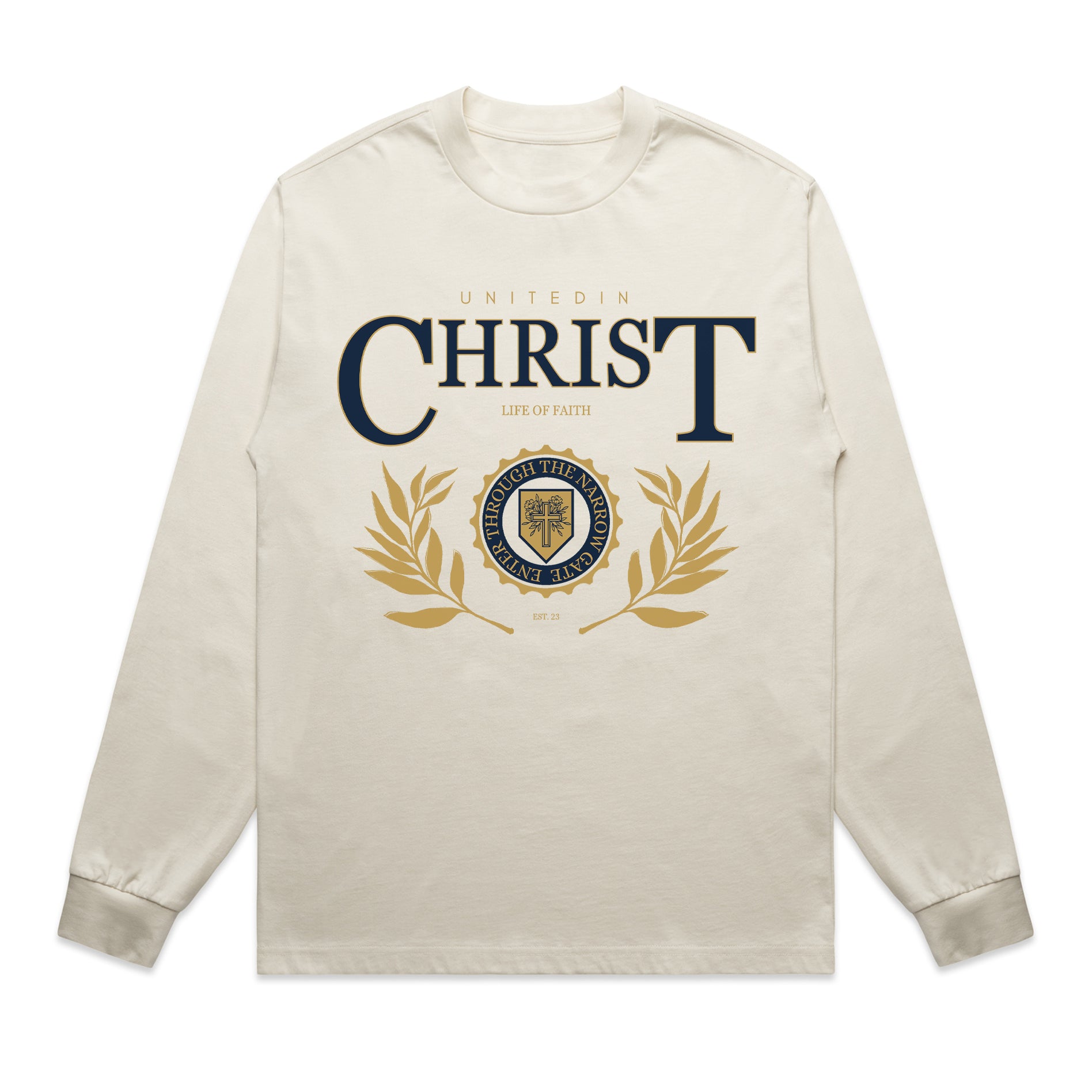 UNITED IN CHRIST HEAVY OVERSIZE LONG SLEEVE - NAVY