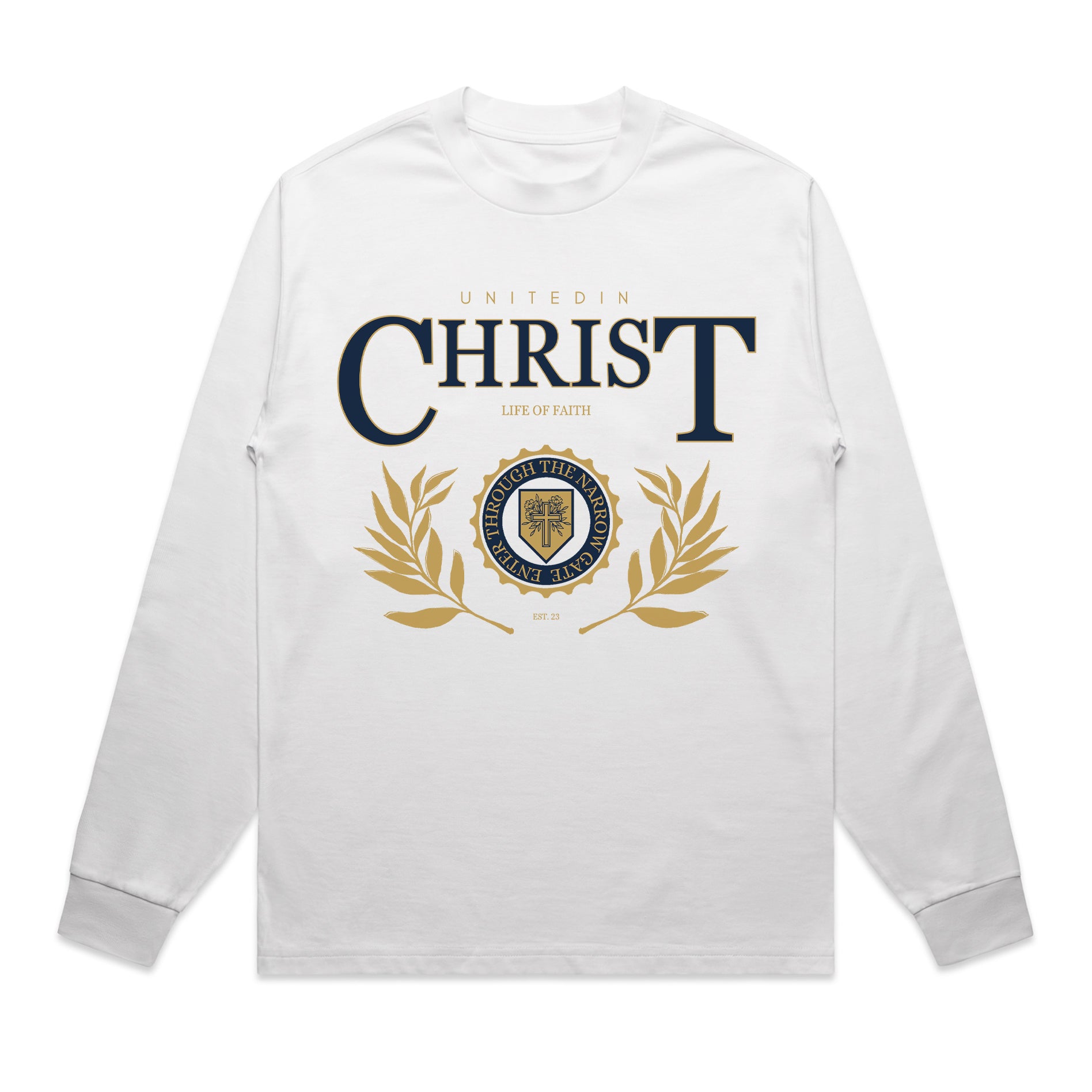 UNITED IN CHRIST HEAVY OVERSIZE LONG SLEEVE - NAVY