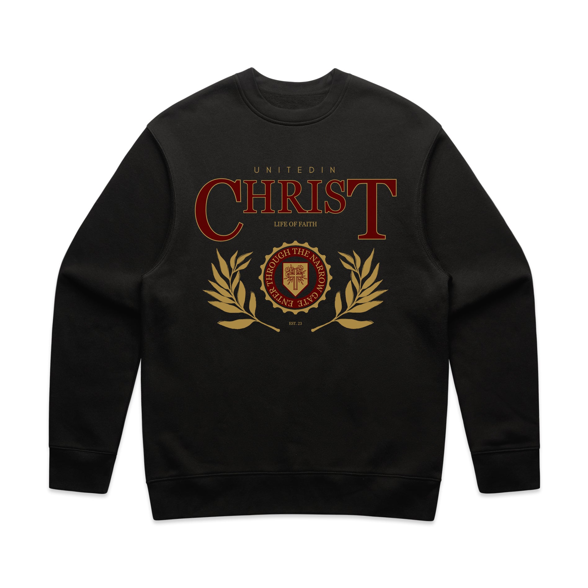 UNITED IN CHRIST RELAXED CREWNECK - RED