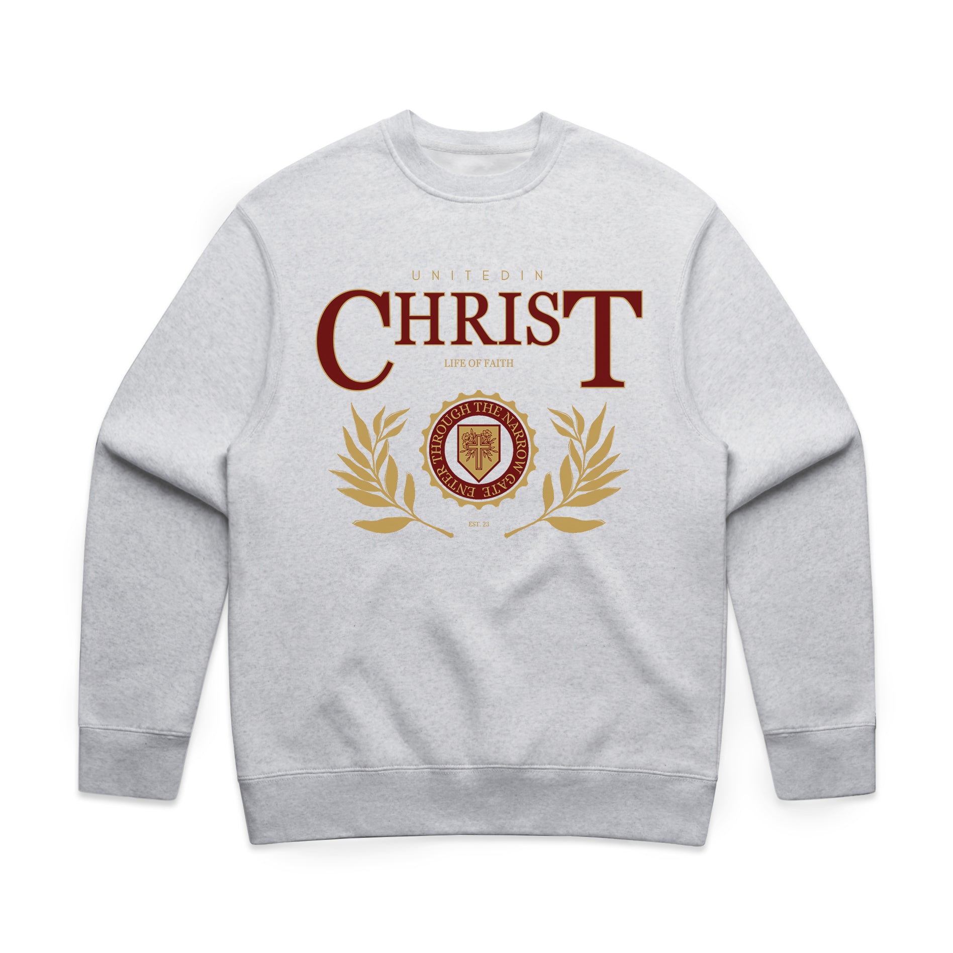 UNITED IN CHRIST RELAXED CREWNECK - RED