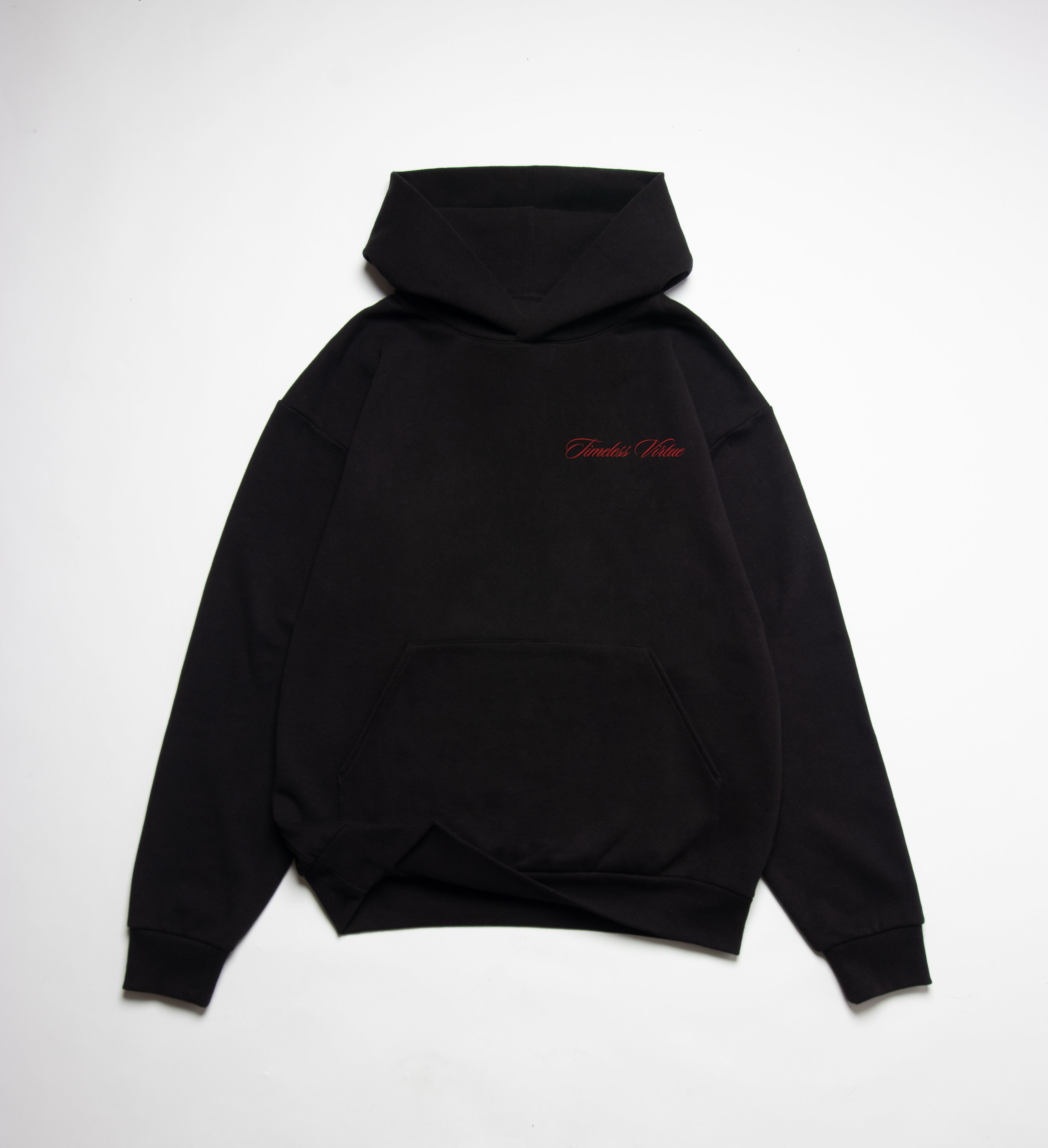 TIMELESS VIRTUE OVERSIZE HOODIE (420GSM) - RED