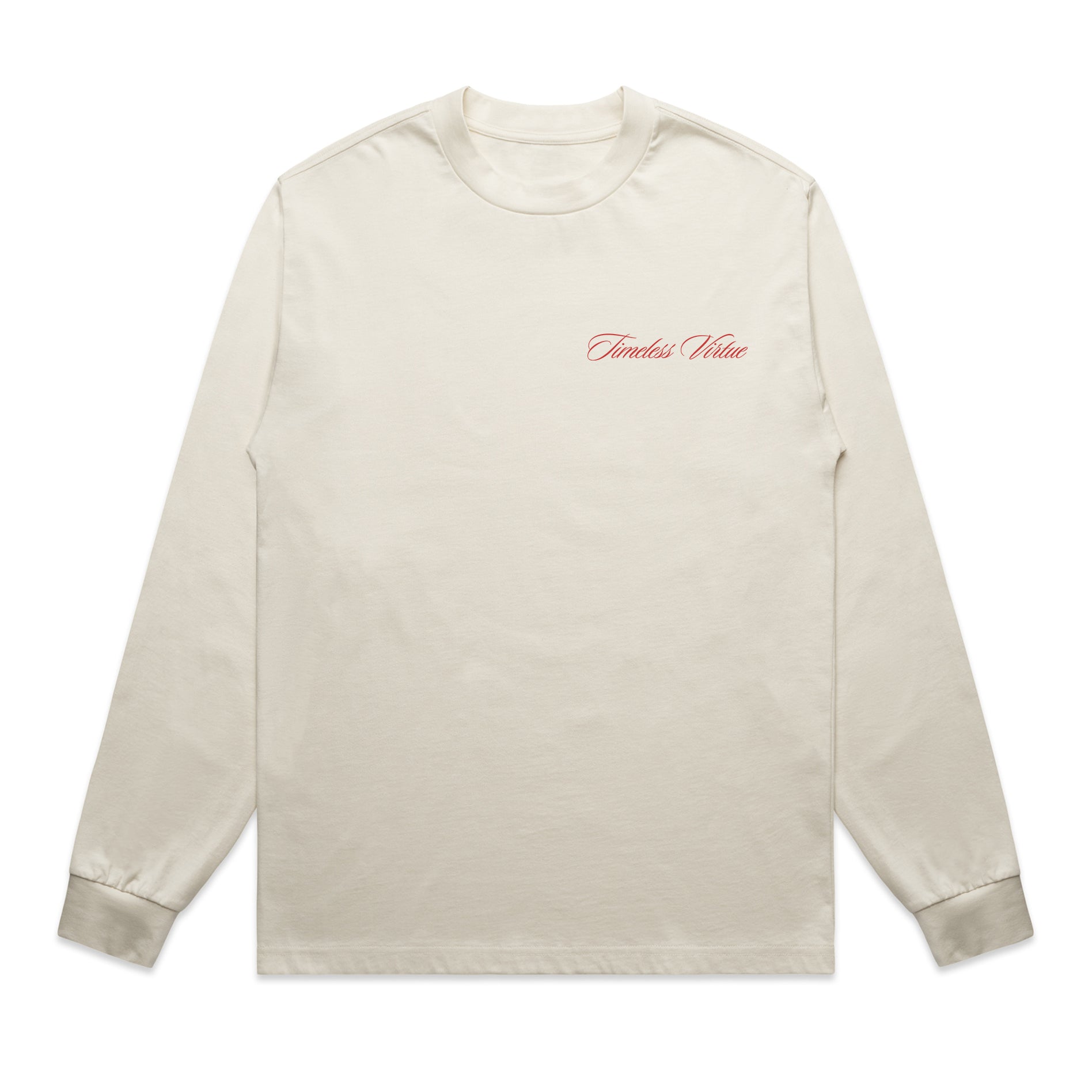 TIMELESS VIRTUE HEAVY OVERSIZE LONG SLEEVE - RED