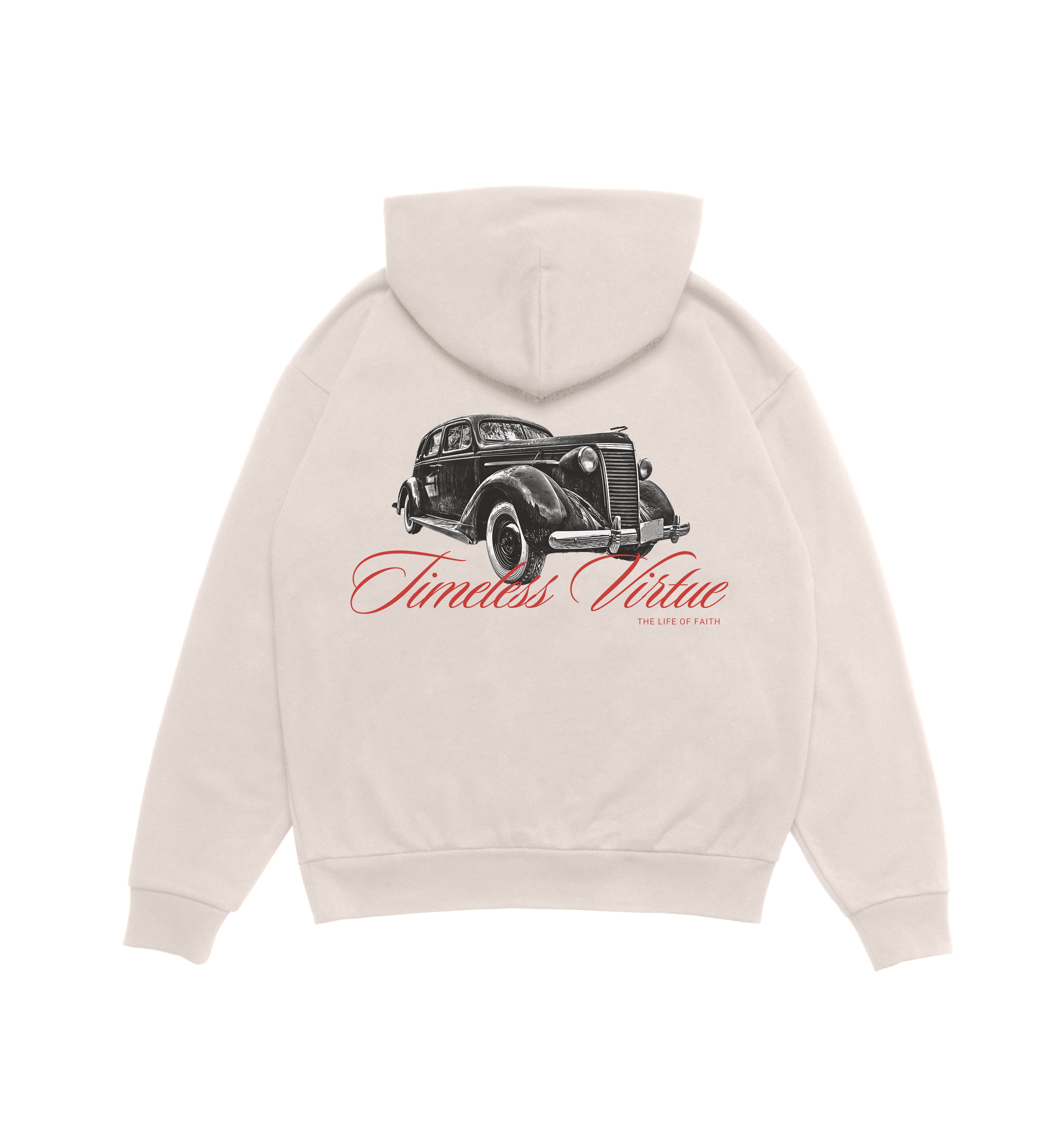 TIMELESS VIRTUE OVERSIZE HOODIE (420GSM) - RED