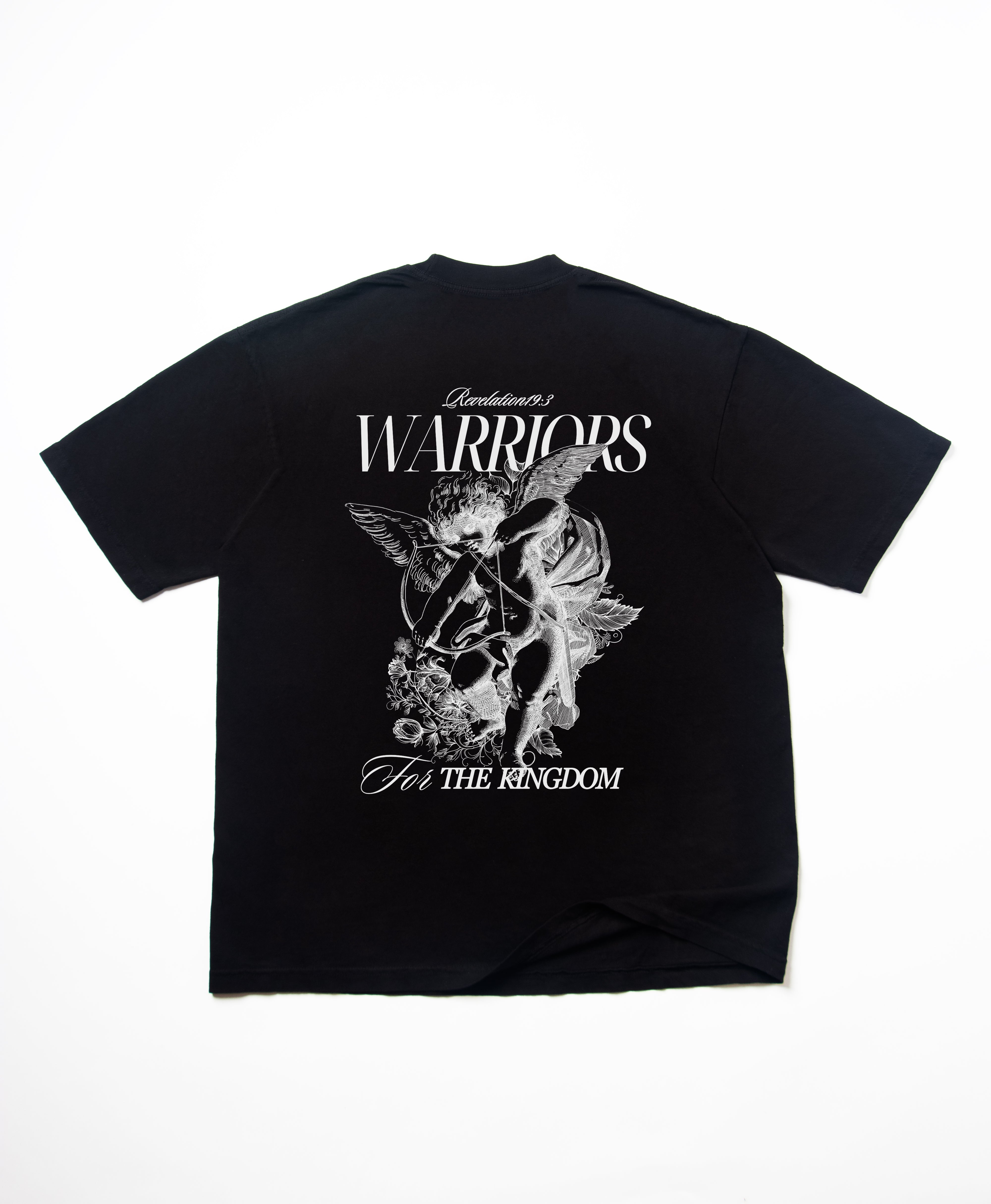 WARRIORS FOR THE KINGDOM OVERSIZE TEE - WHITE