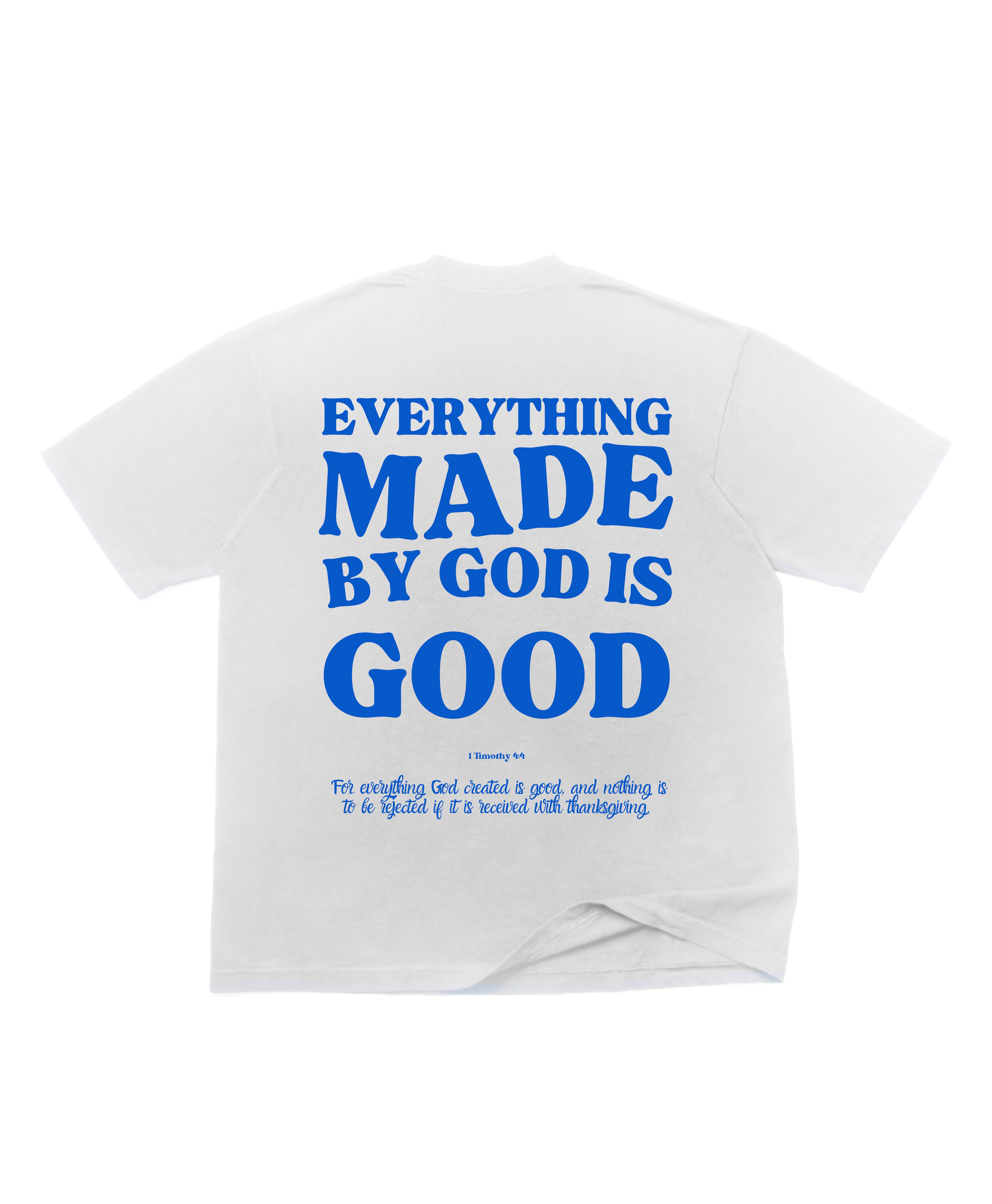 MADE BY GOD OVERSIZE TEE - ROYAL