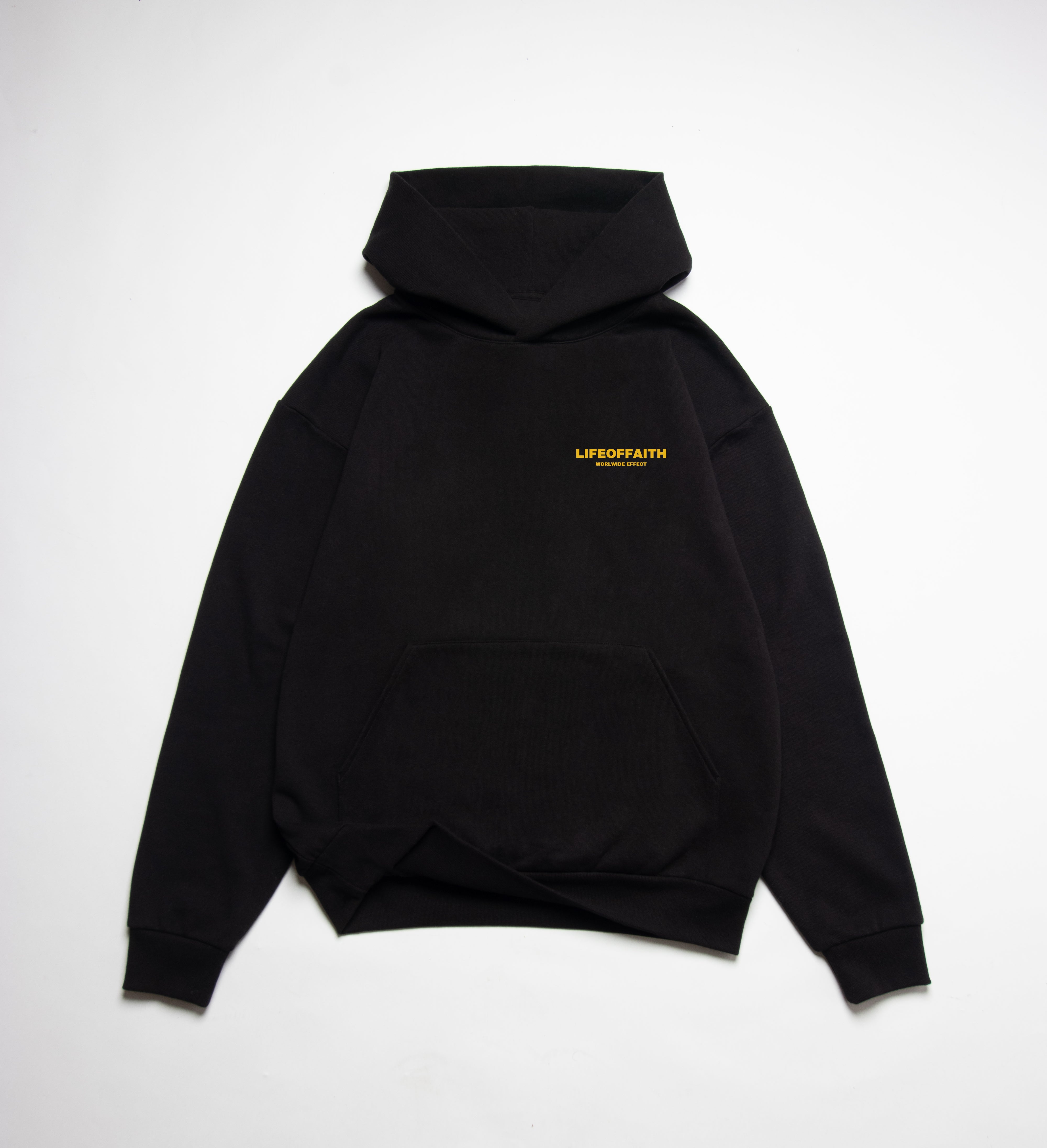 WORLDWIDE EFFECT OVERSIZE HOODIE (420GSM) - YELLOW