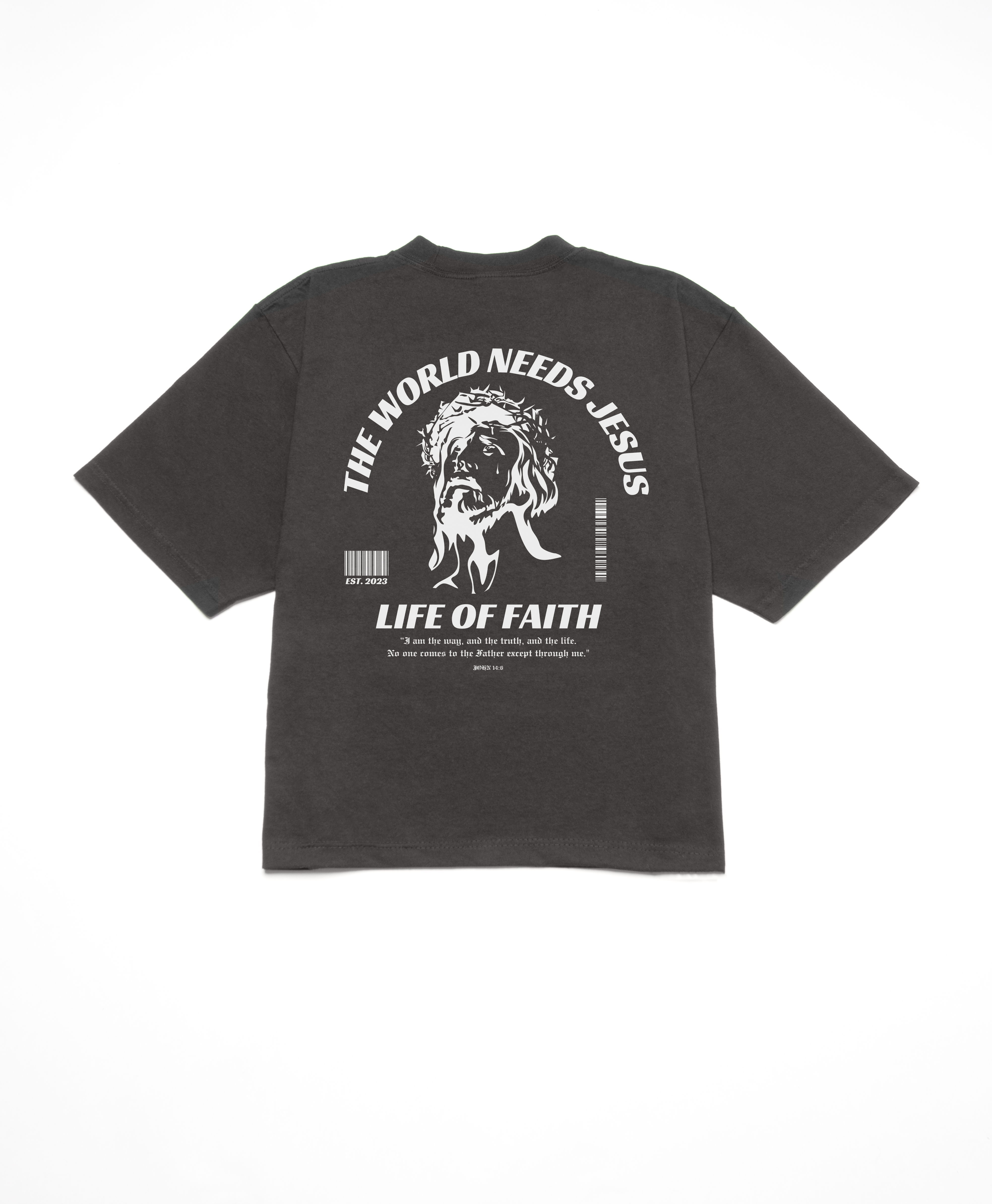 WORLD NEEDS JESUS BOXY TEE