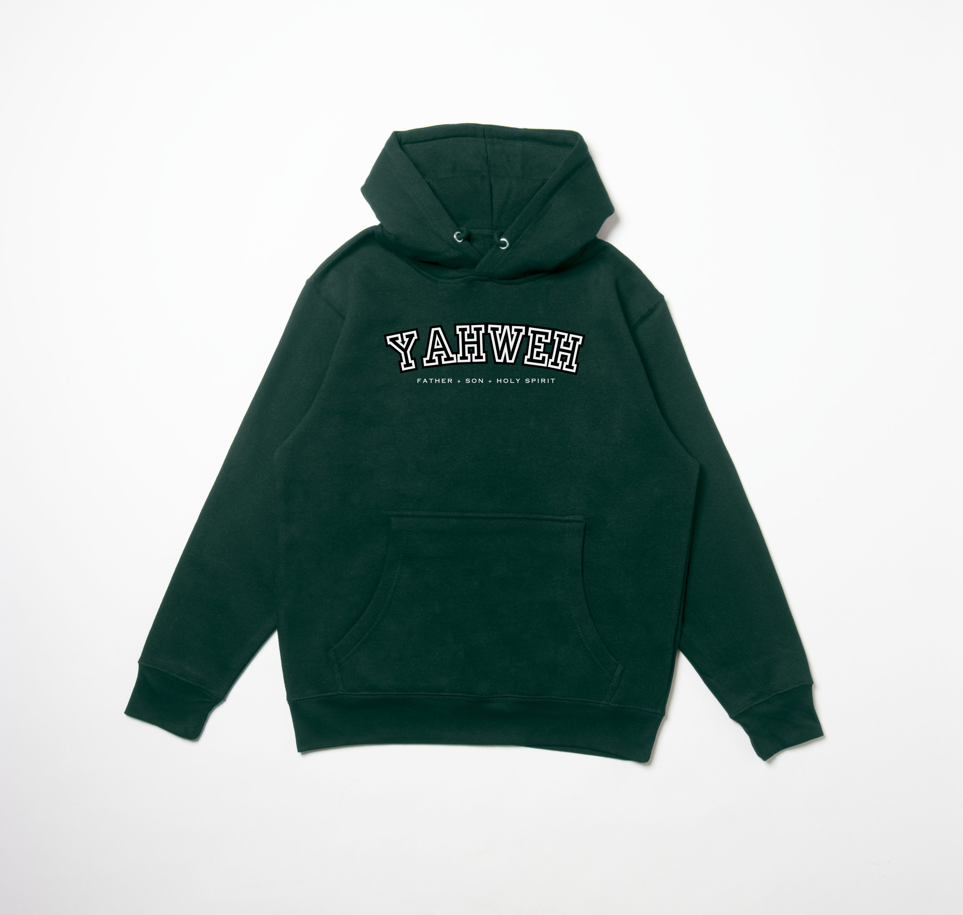 YAHWEH UNIVERSITY STAPLE UNISEX HOODIE - BLACK