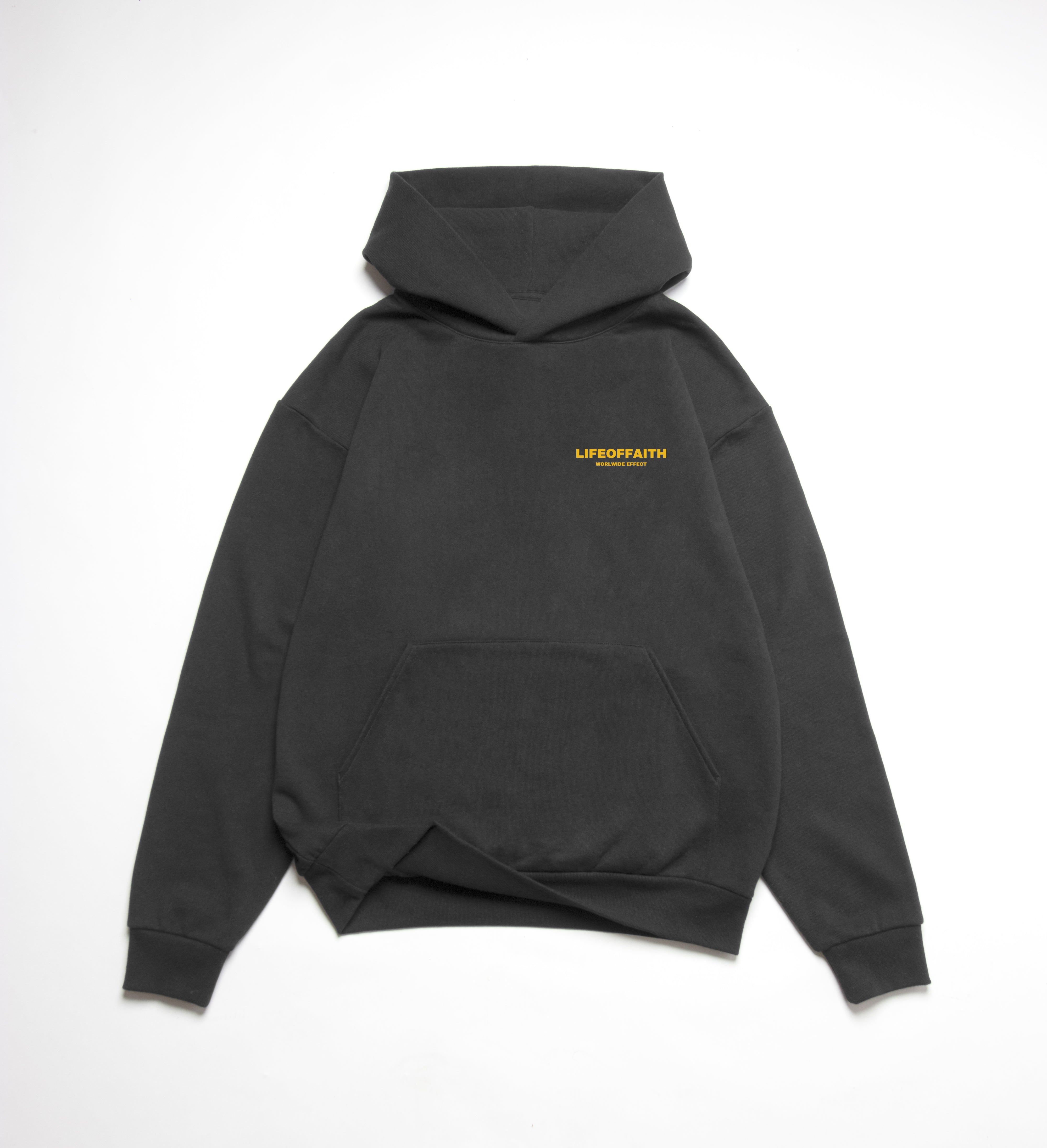 WORLDWIDE EFFECT OVERSIZE HOODIE (420GSM) - YELLOW