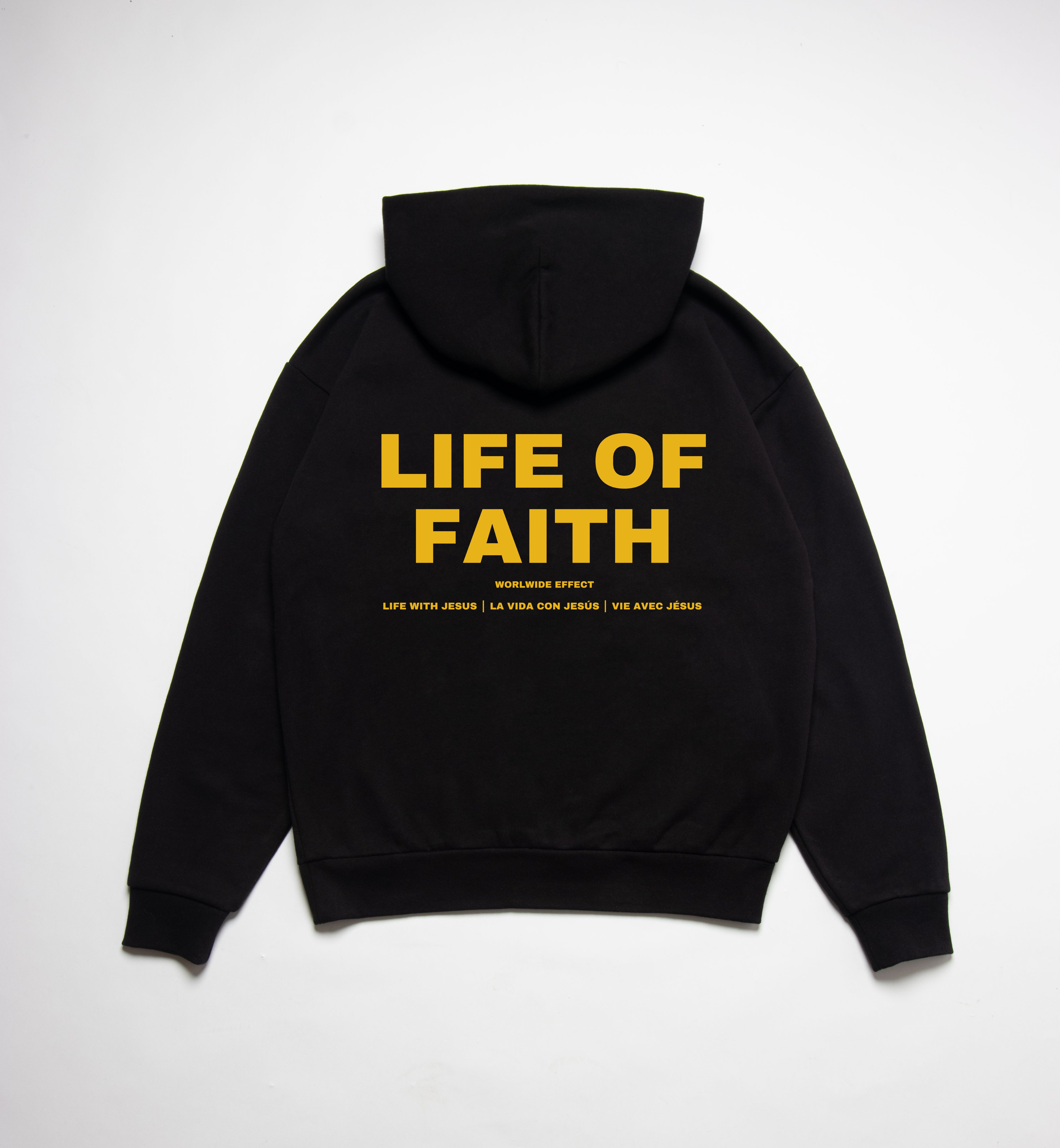 WORLDWIDE EFFECT OVERSIZE HOODIE (420GSM) - YELLOW