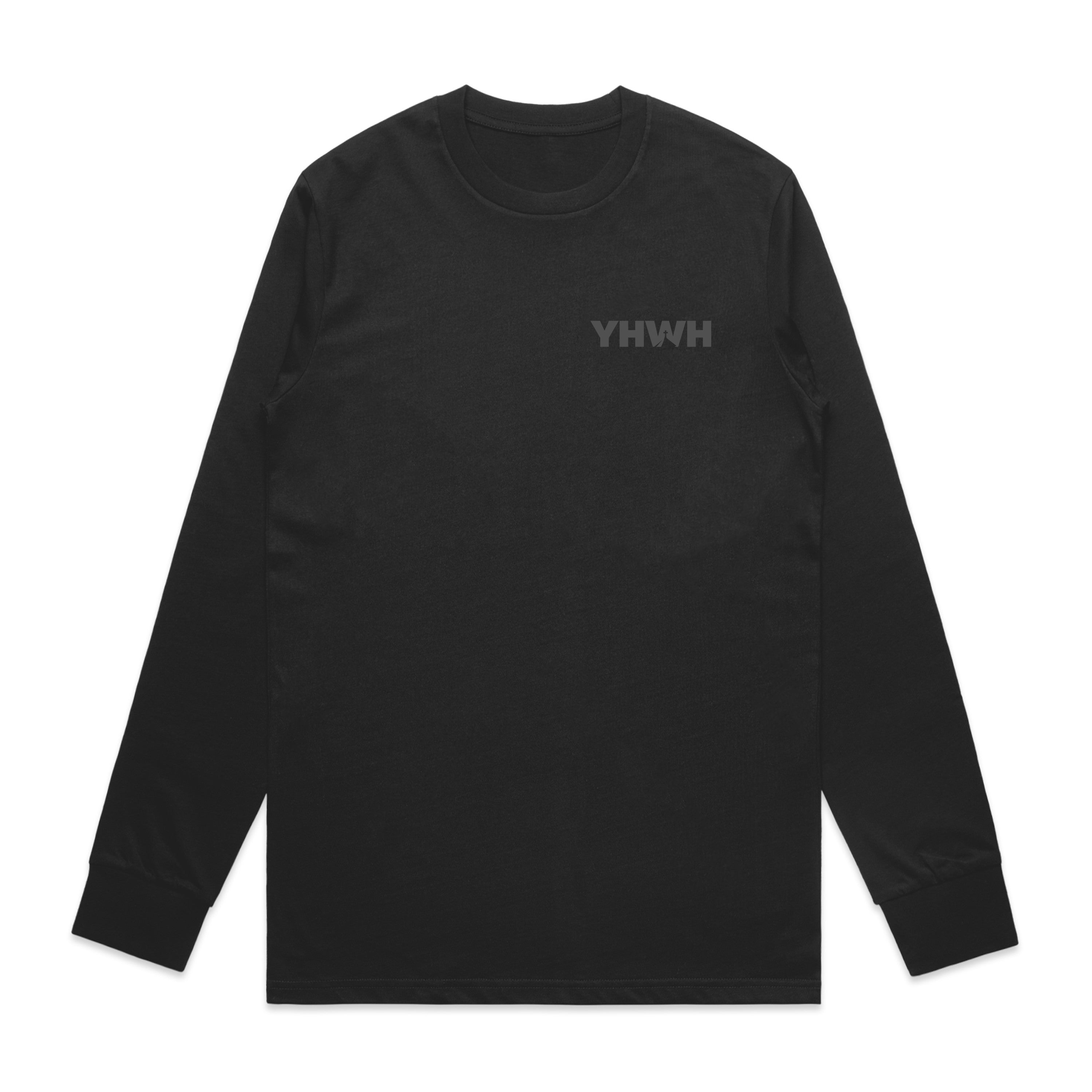 YHWH CROSS CLASSIC LONG SLEEVE - CHARCOAL