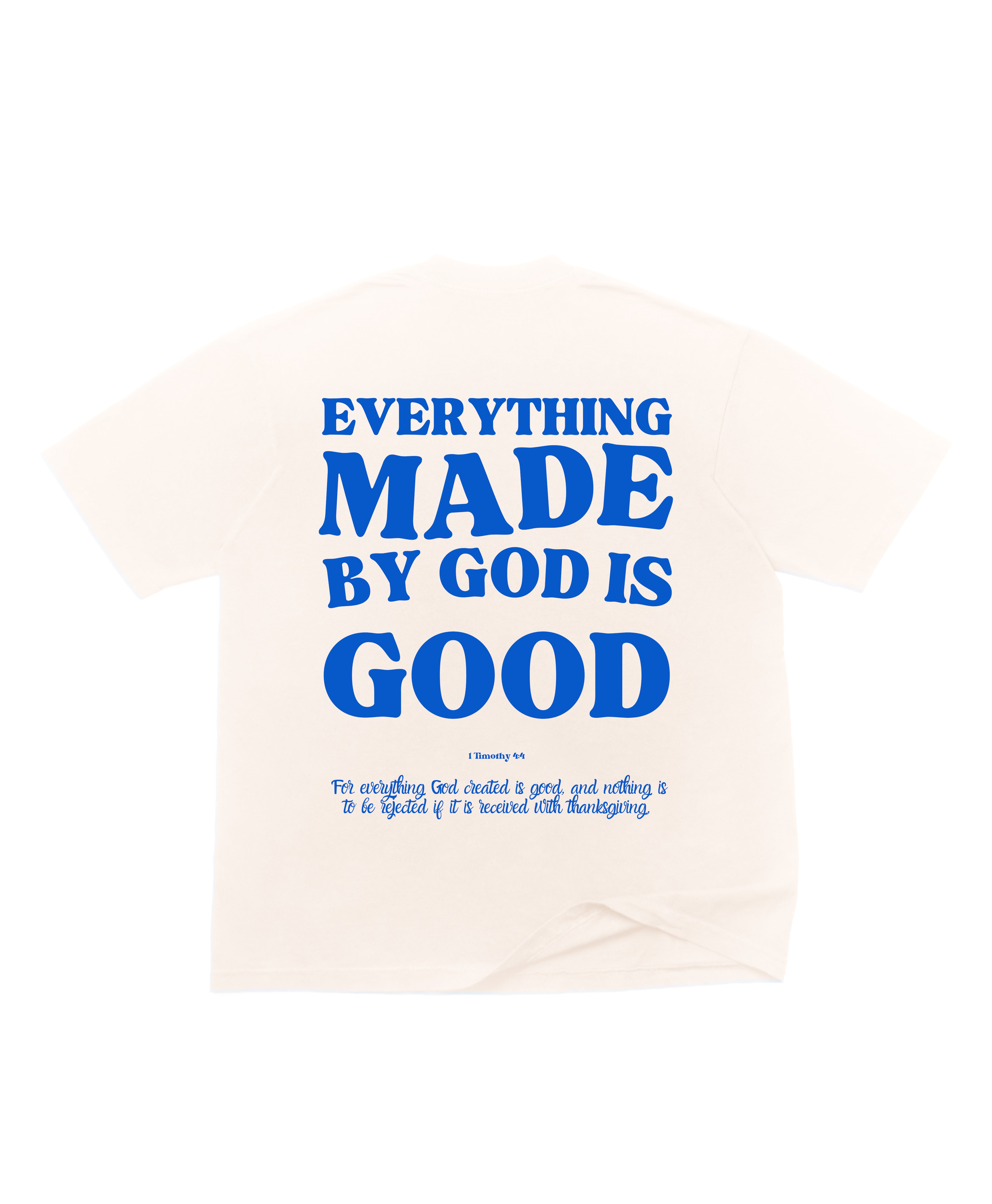 MADE BY GOD OVERSIZE TEE - ROYAL