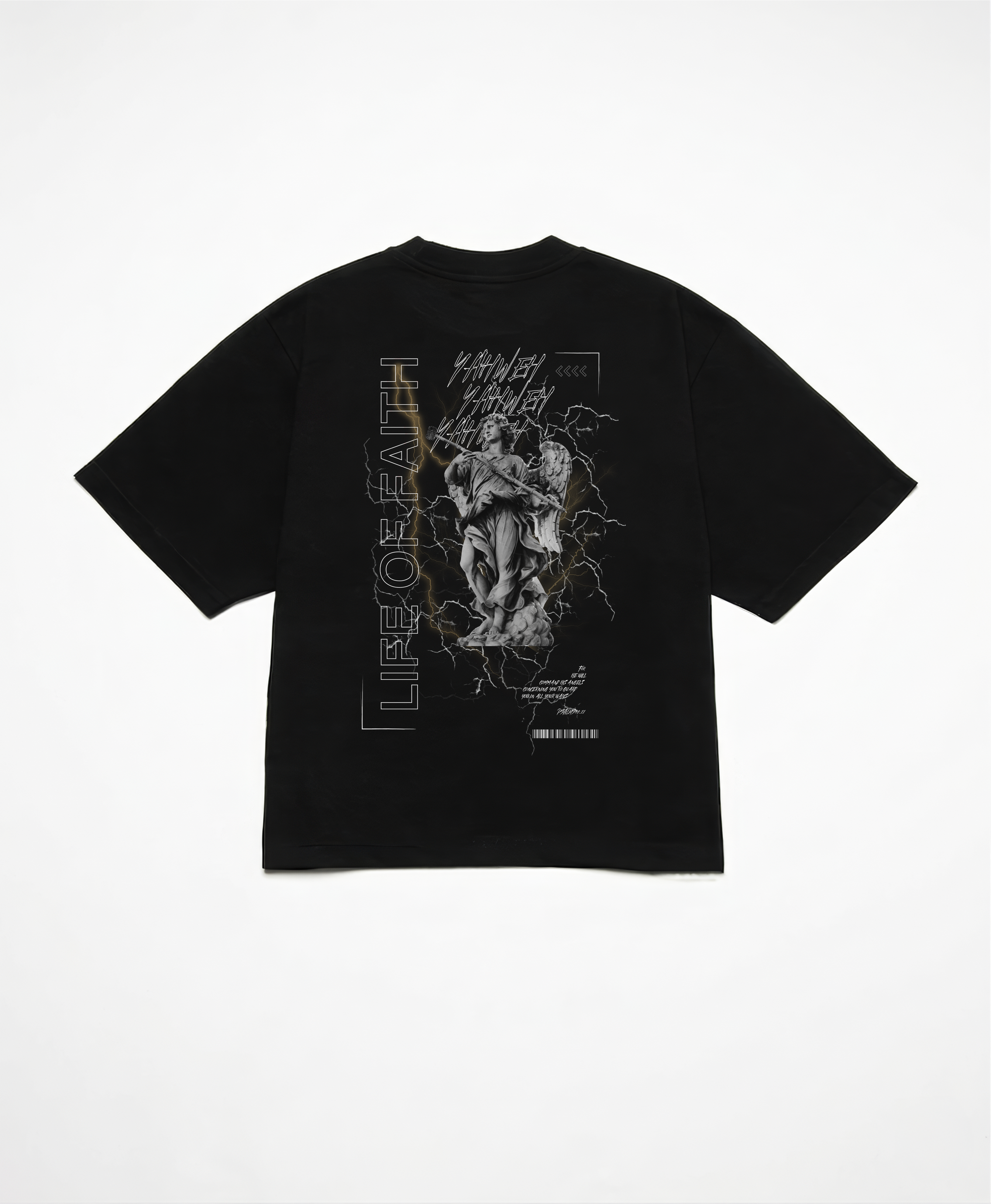 GUARDIAN ANGEL CROPPED BOXY TEE (GOLD)