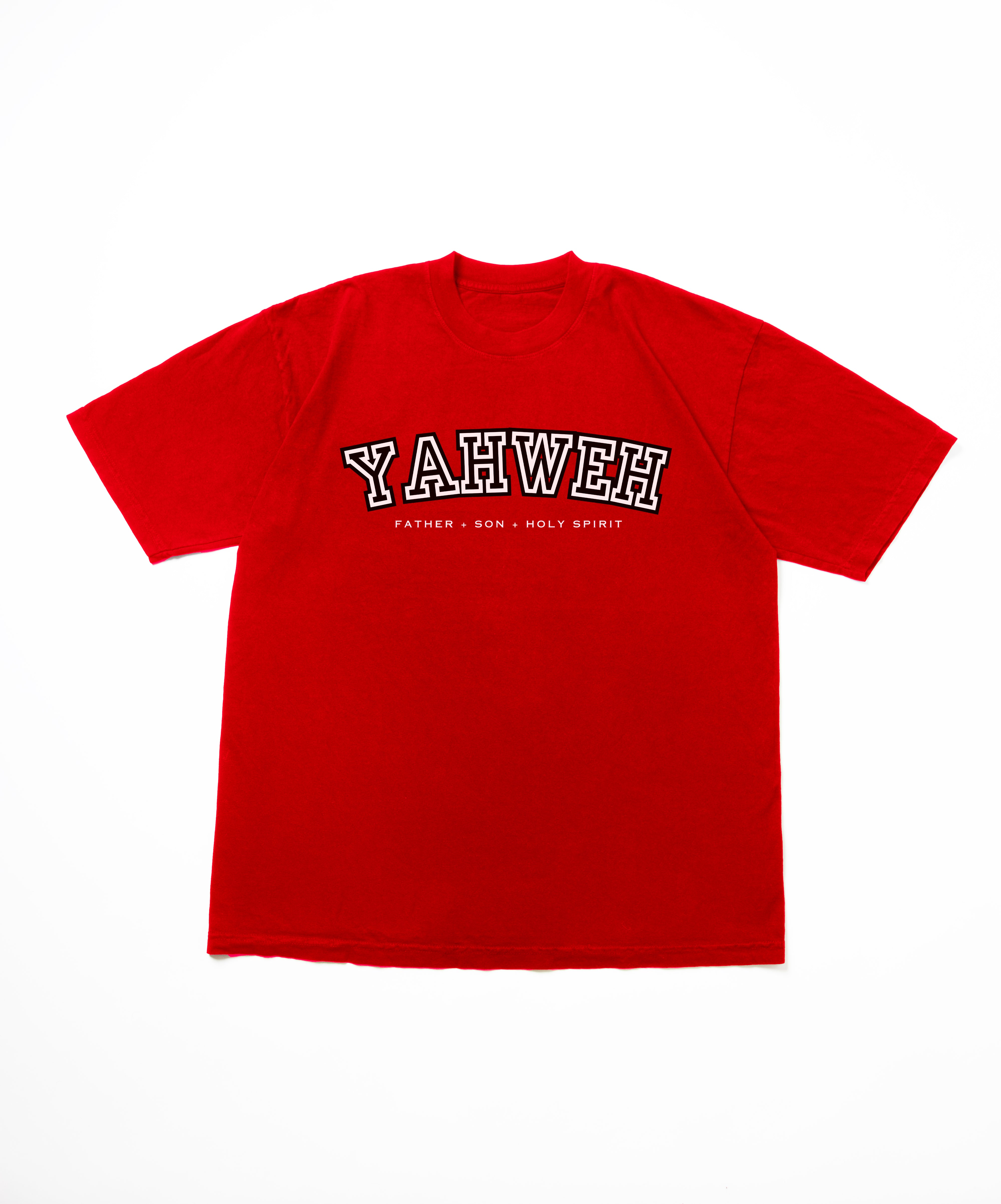 "YAHWEH" UNIVERSITY OVERSIZE TEE (BLACK)