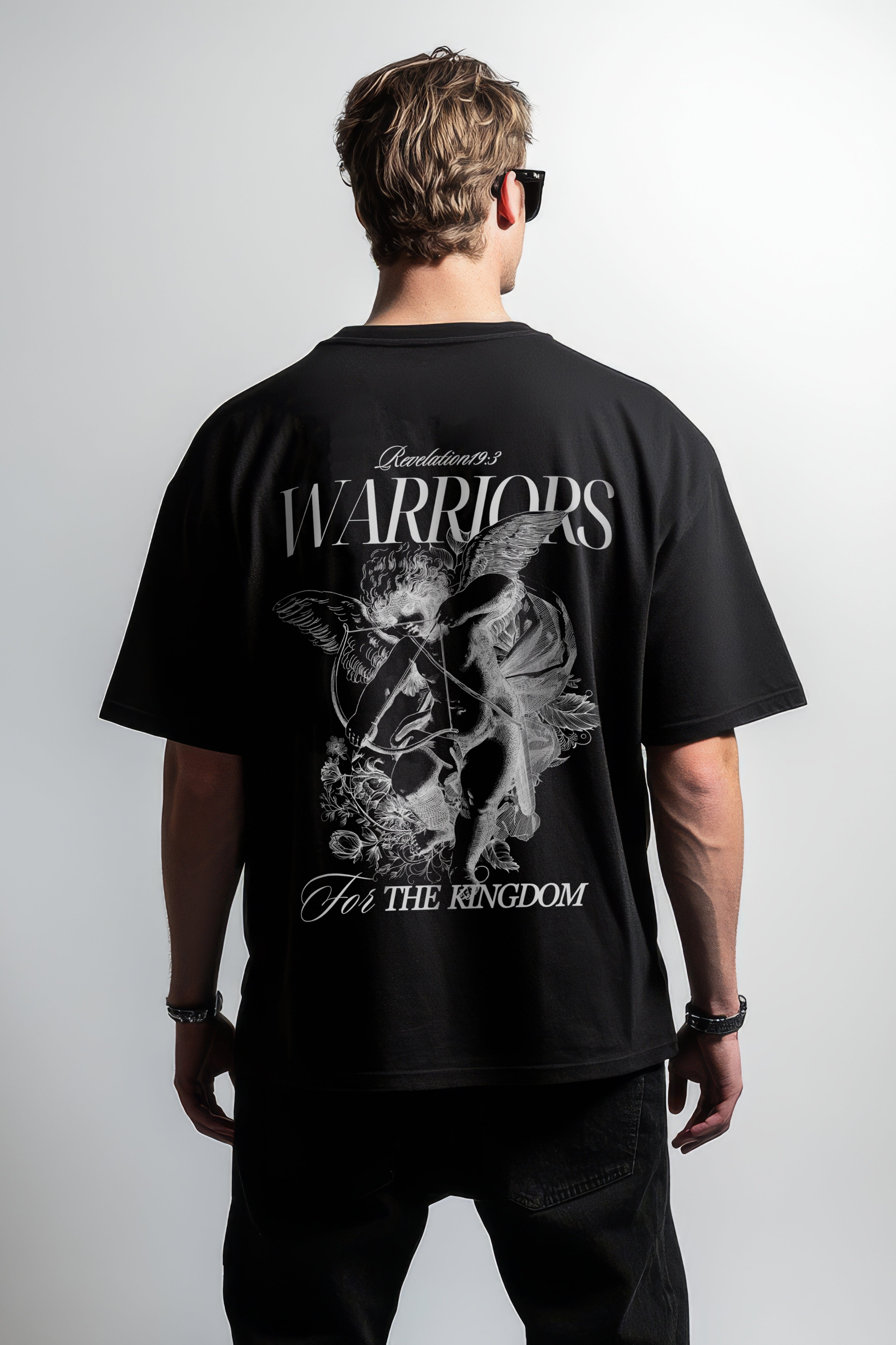 WARRIORS FOR THE KINGDOM OVERSIZE TEE - WHITE