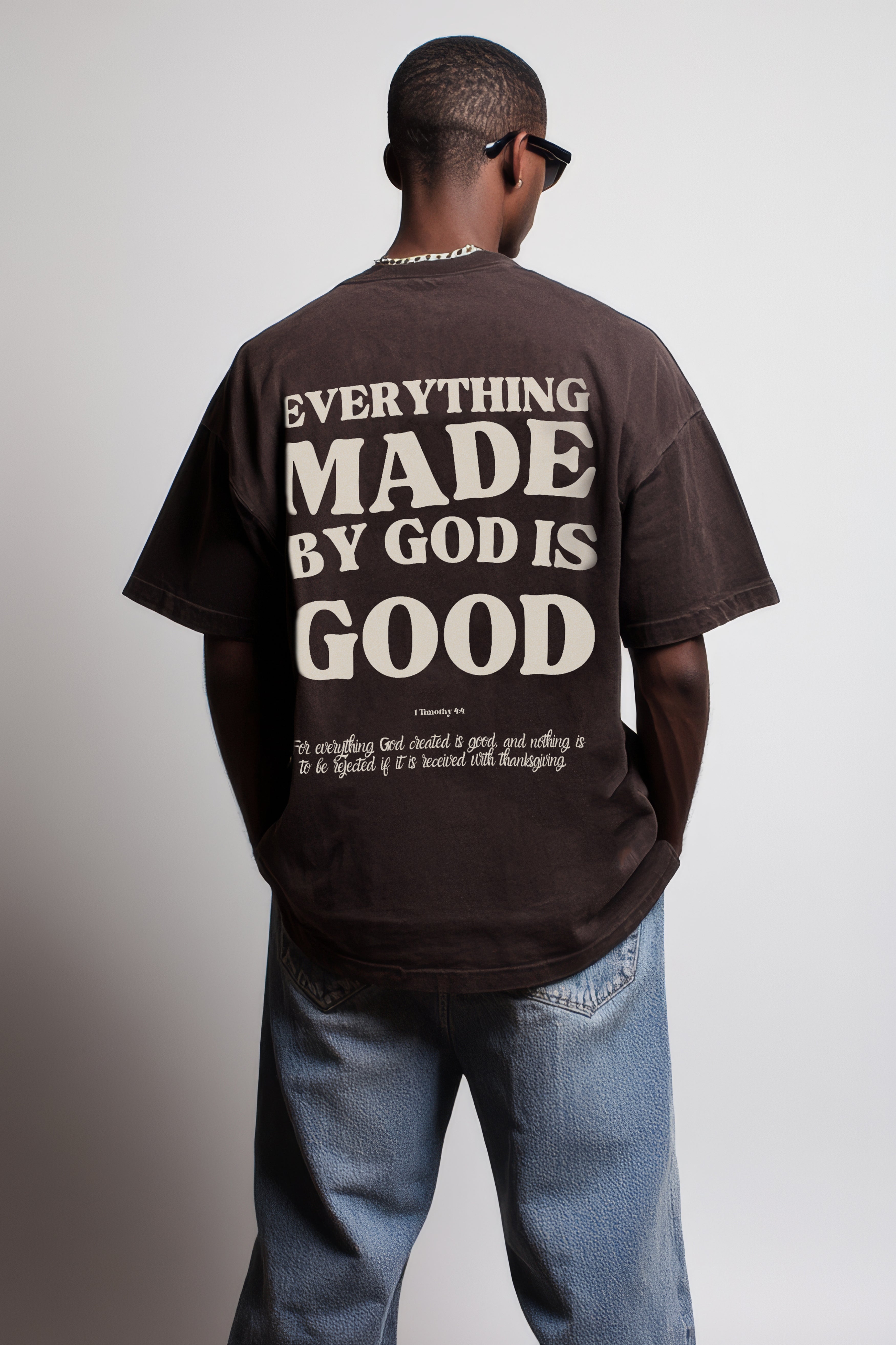 MADE BY GOD OVERSIZE TEE - OFF WHITE