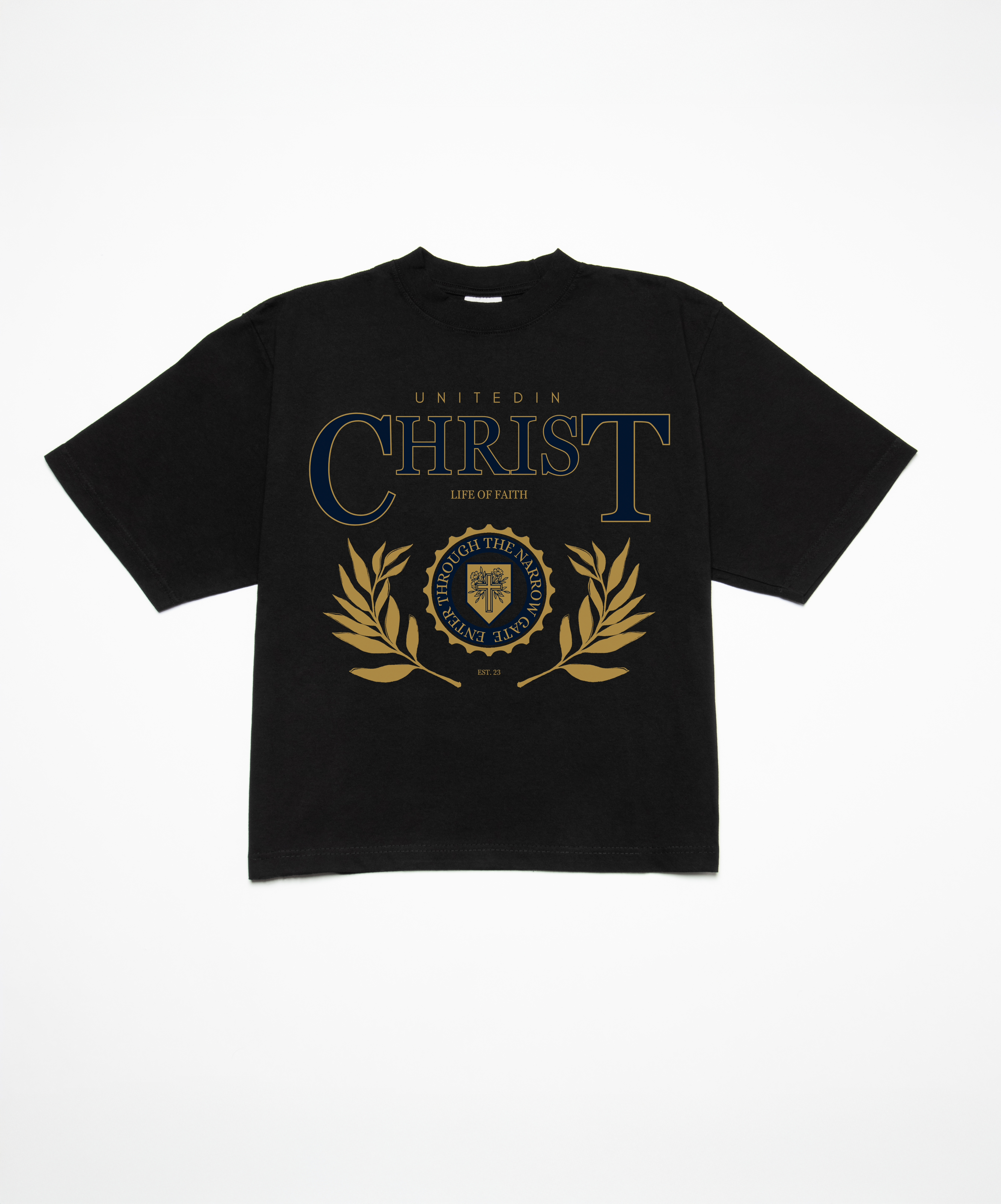 UNITED IN CHRIST BOXY TEE - NAVY
