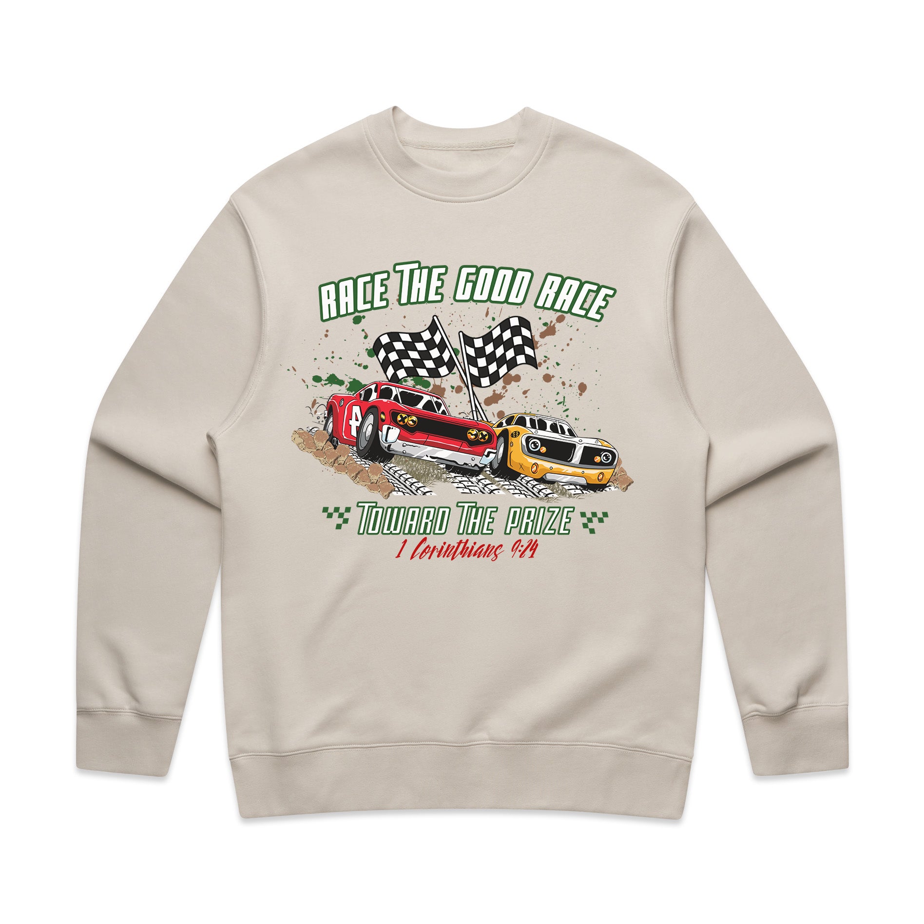 TOWARD THE PRIZE RELAXED CREWNECK - IVORY