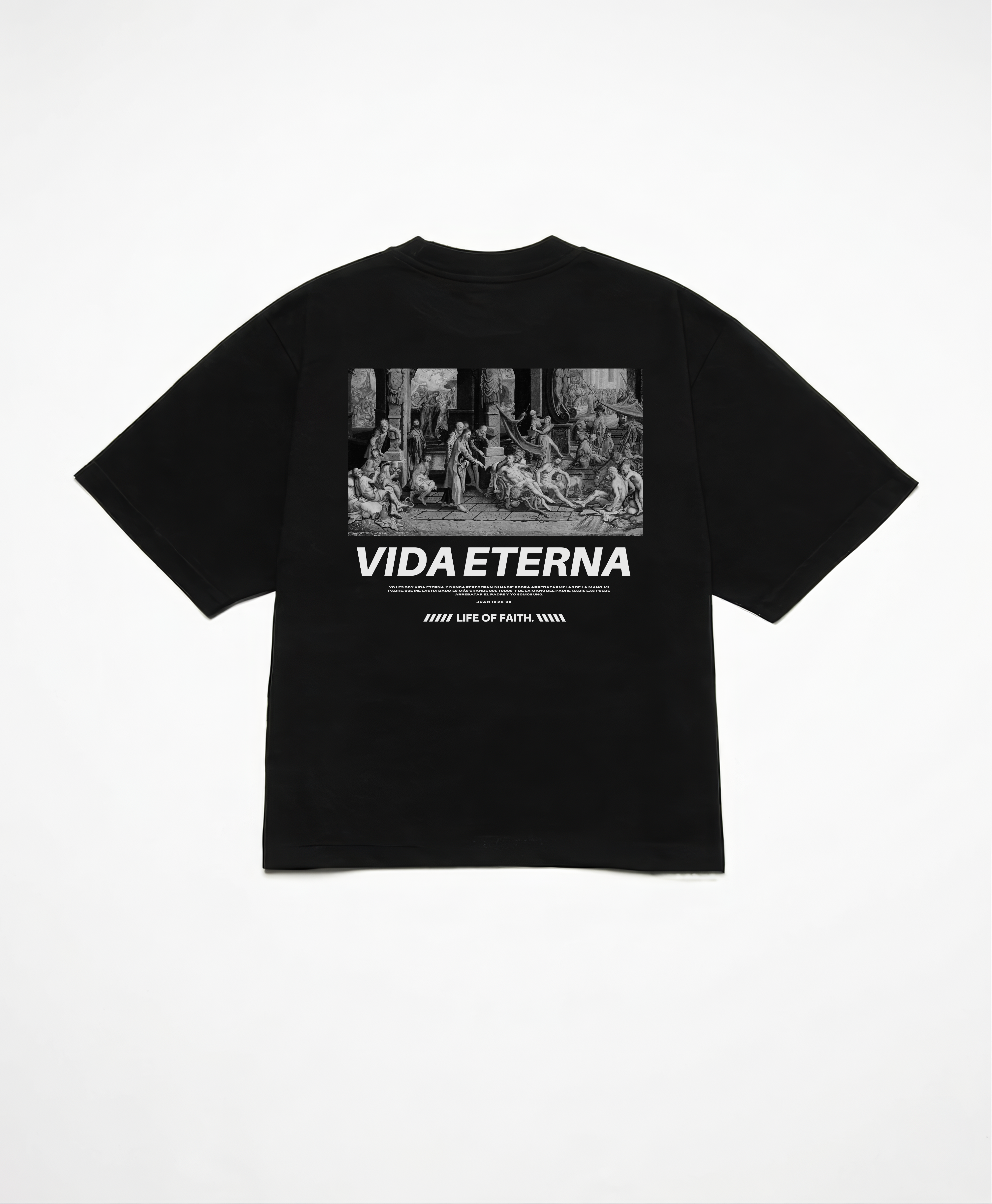 VIDA ETERNA CROPPED BOXY TEE - WHITE