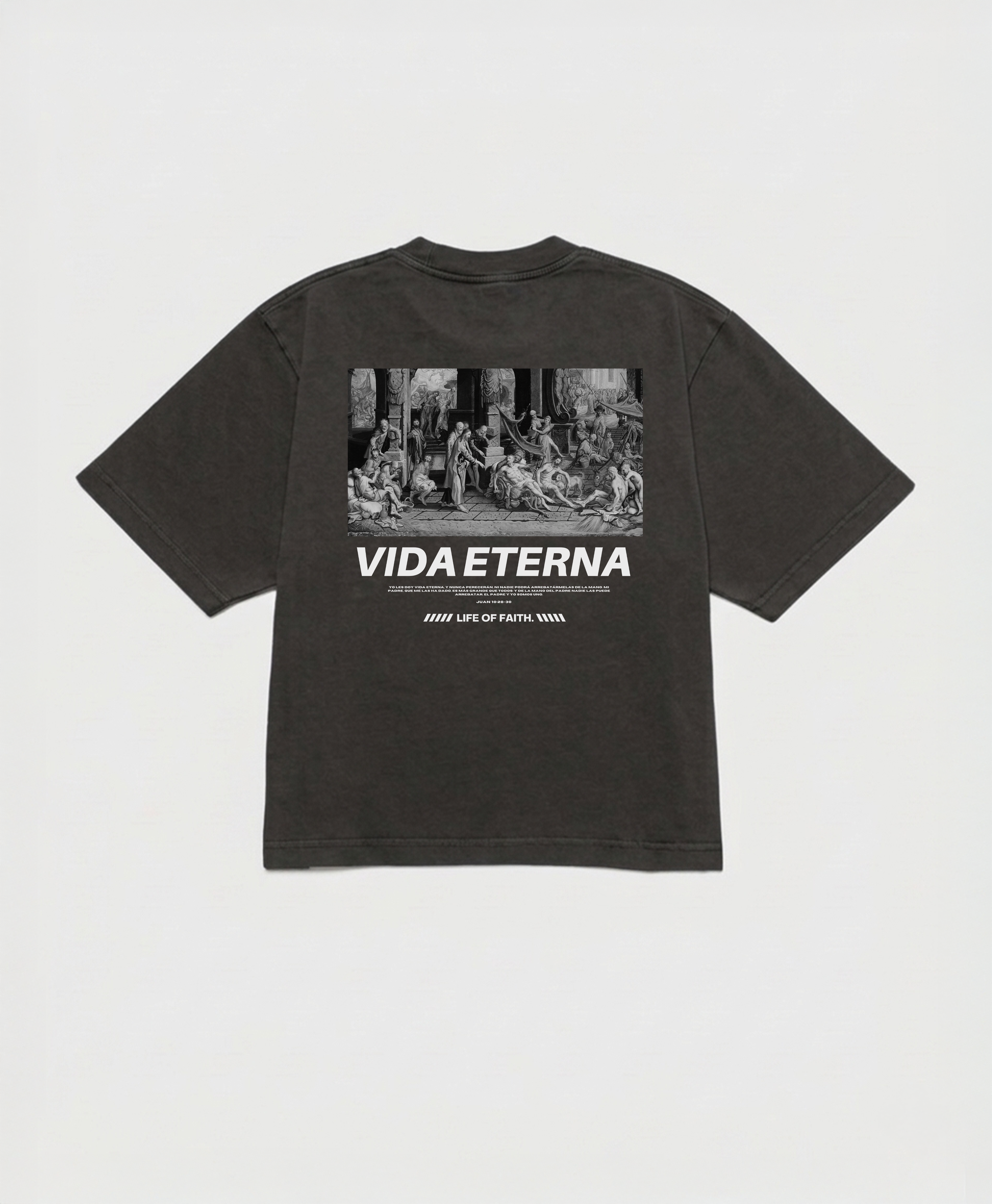 VIDA ETERNA CROPPED BOXY TEE - WHITE