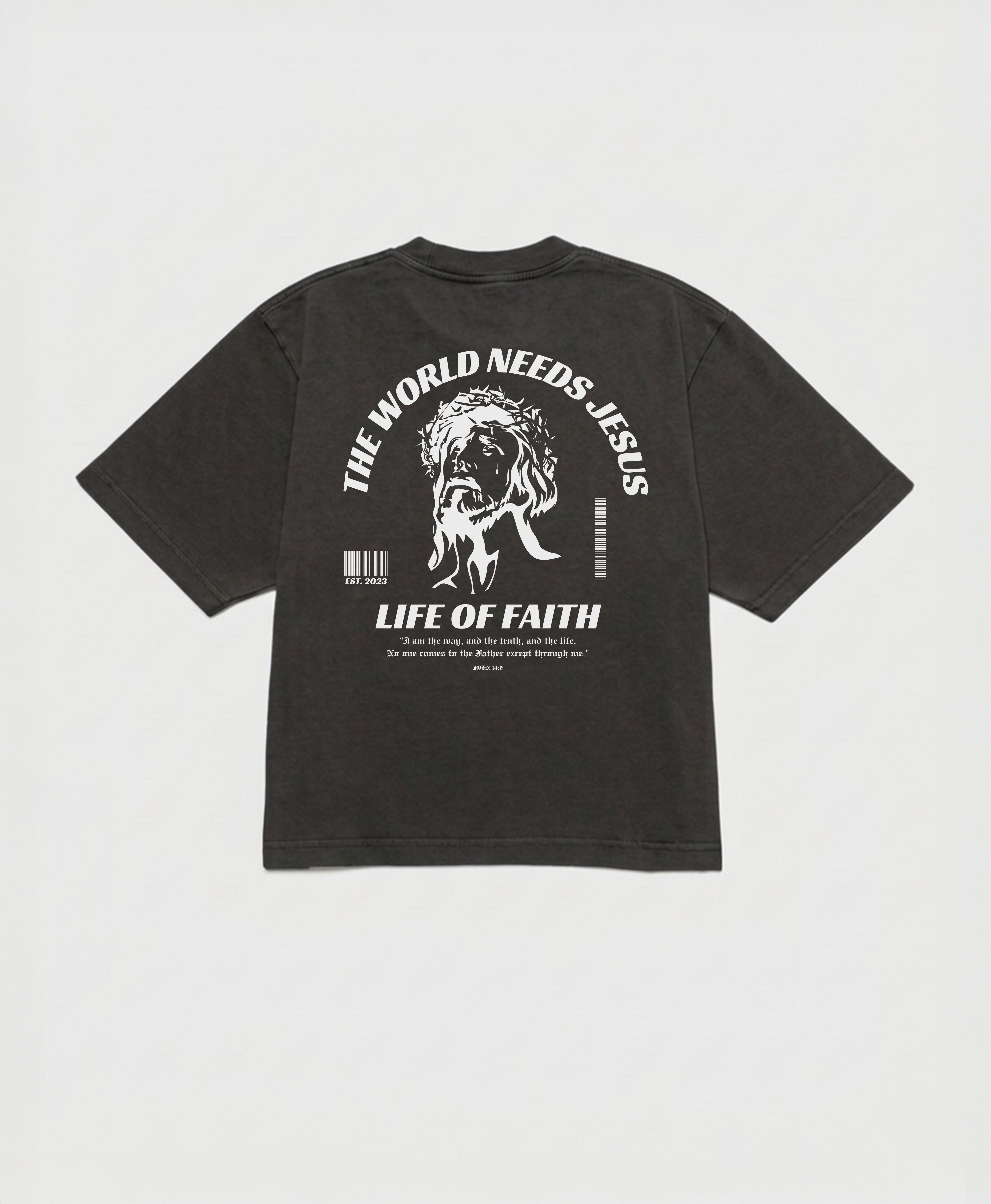 WORLD NEEDS JESUS BOXY TEE