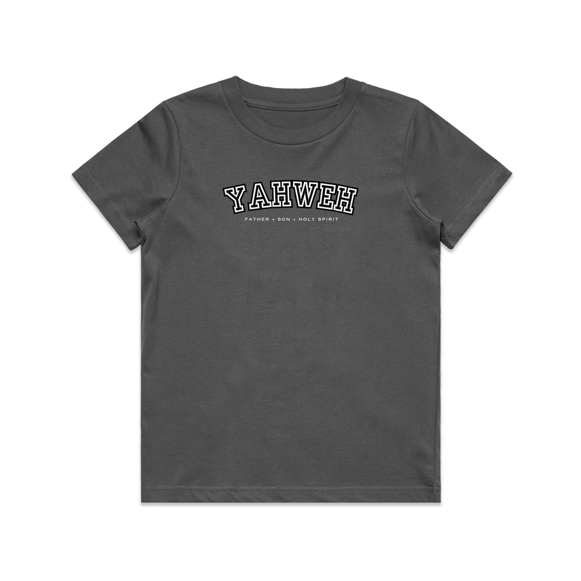 "YAHWEH" UNIVERSITY YOUTH TEE - BLACK